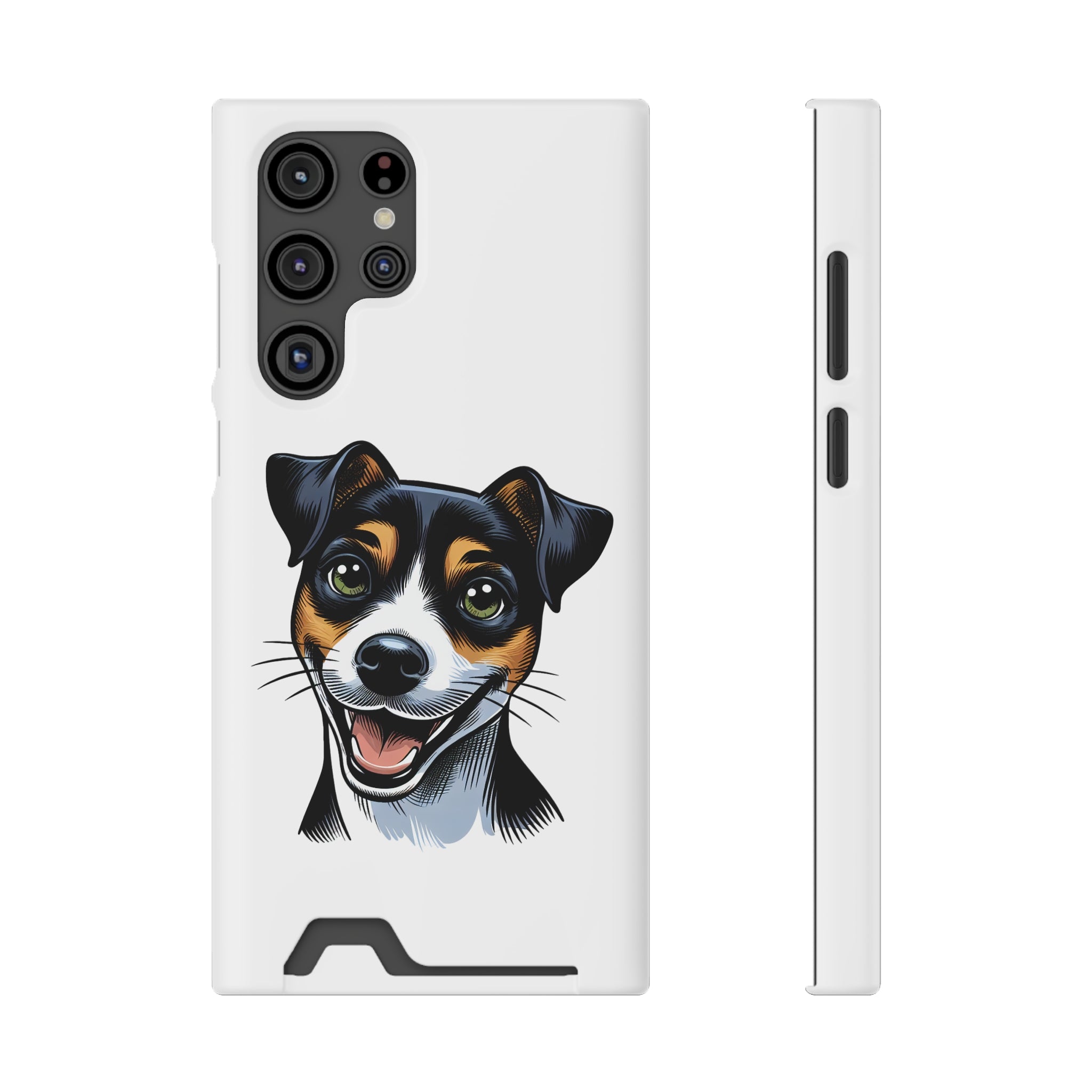 Jack Russel Phone Case with Card Holder