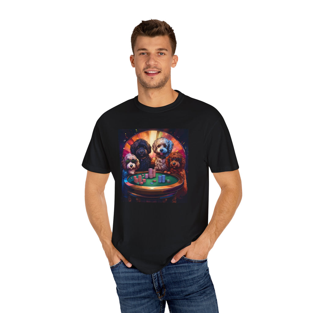 Doodle Poker Game Unisex Garment-Dyed T-shirt