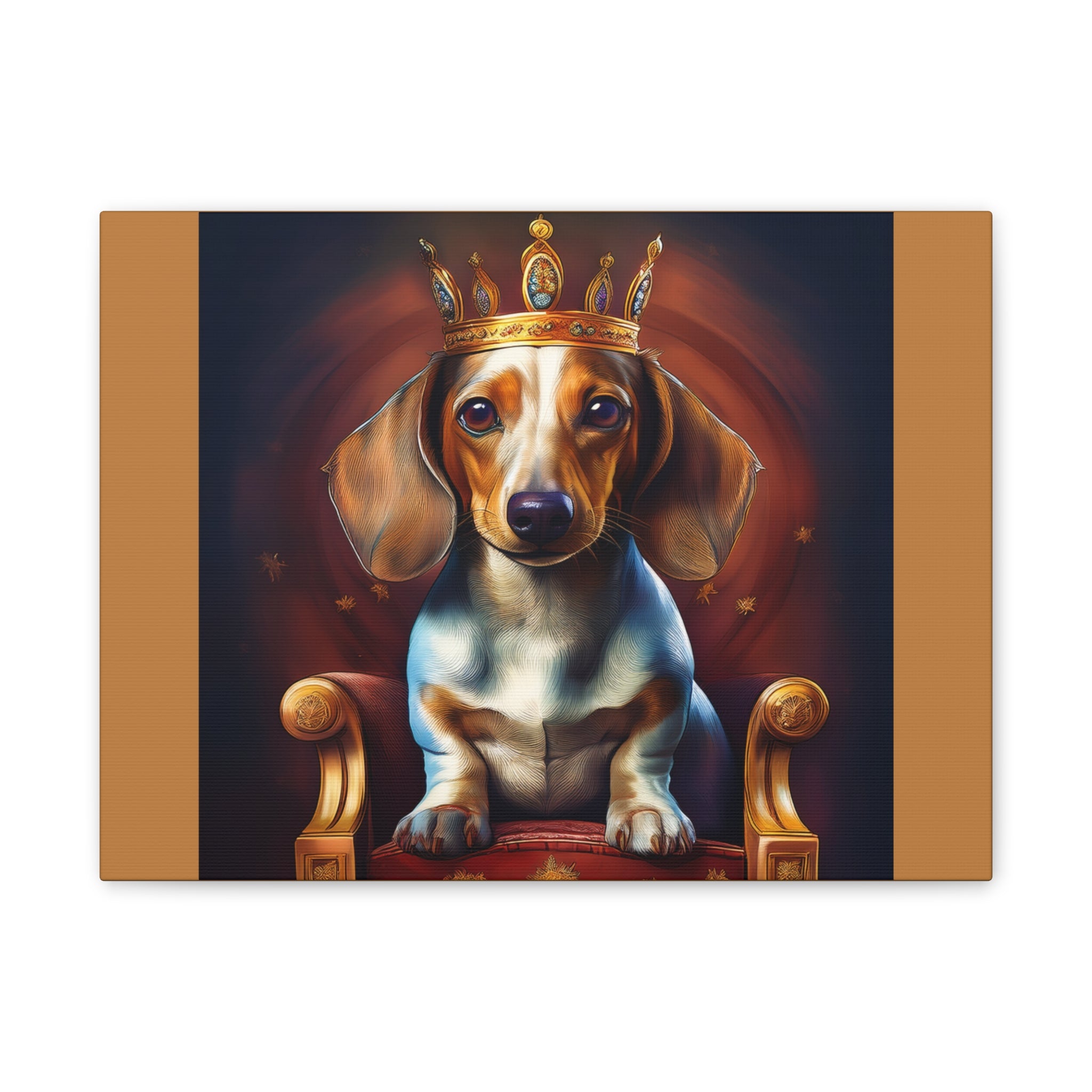 Dachshund Royal Canvas Painting