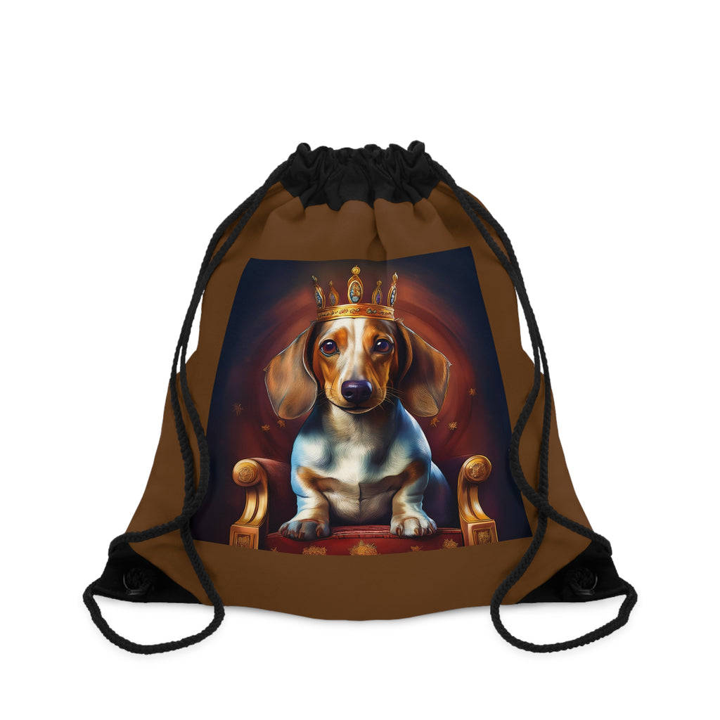Dachshund Royal Drawstring Bag