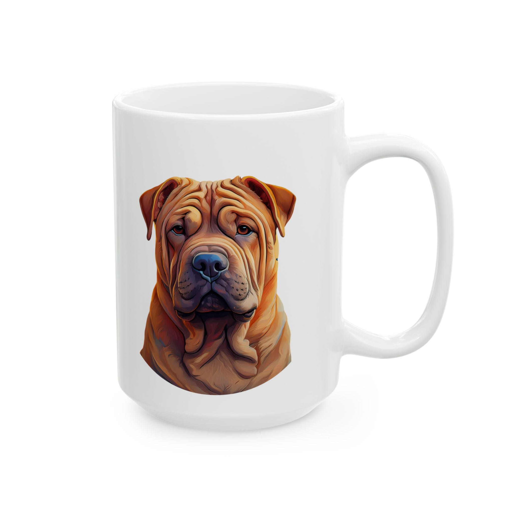 Shar Pei Ceramic Mug, (11oz, 15oz)