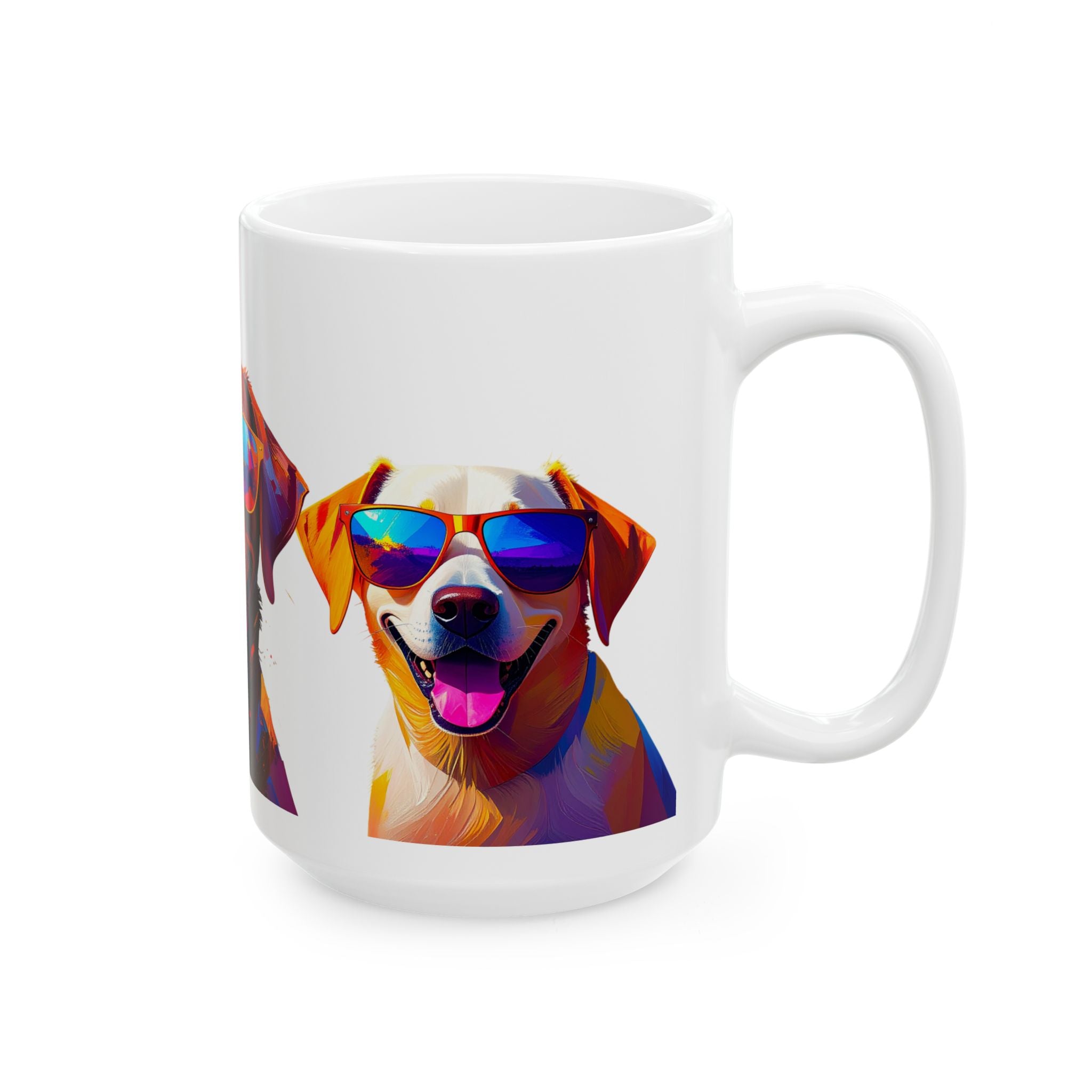 3 Labs Sunglasses Ceramic Mug, (11oz, 15oz)