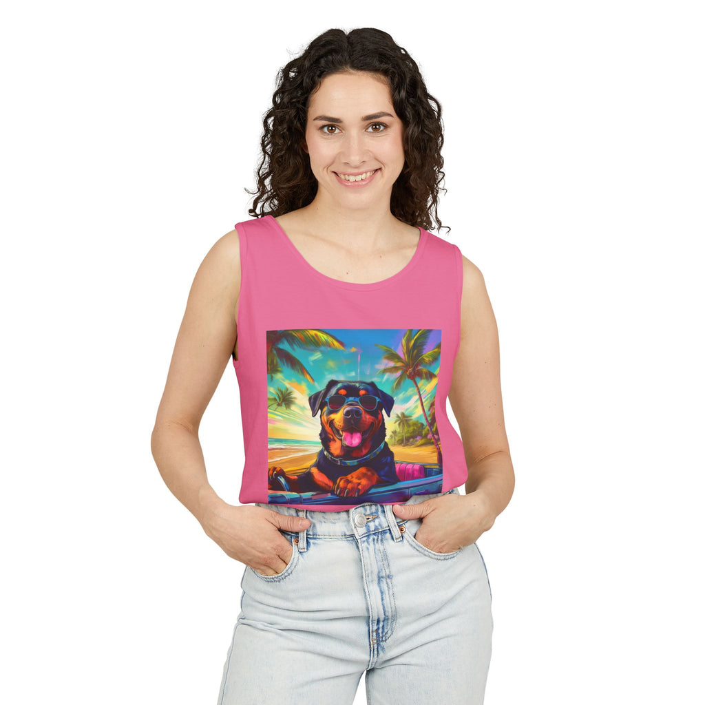 Rottweiler Beach Drive Tank Top
