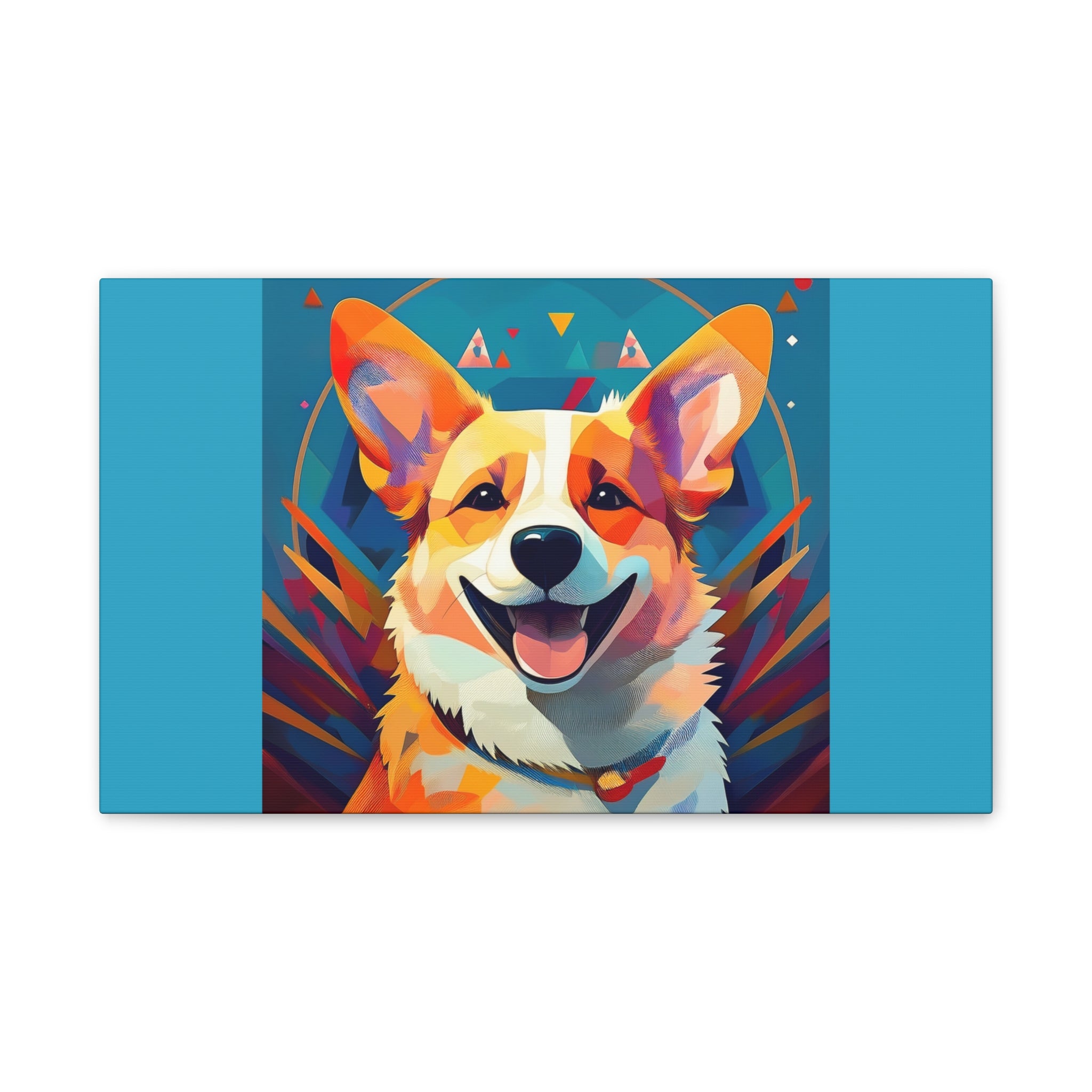 Corgi Canvas Painting
