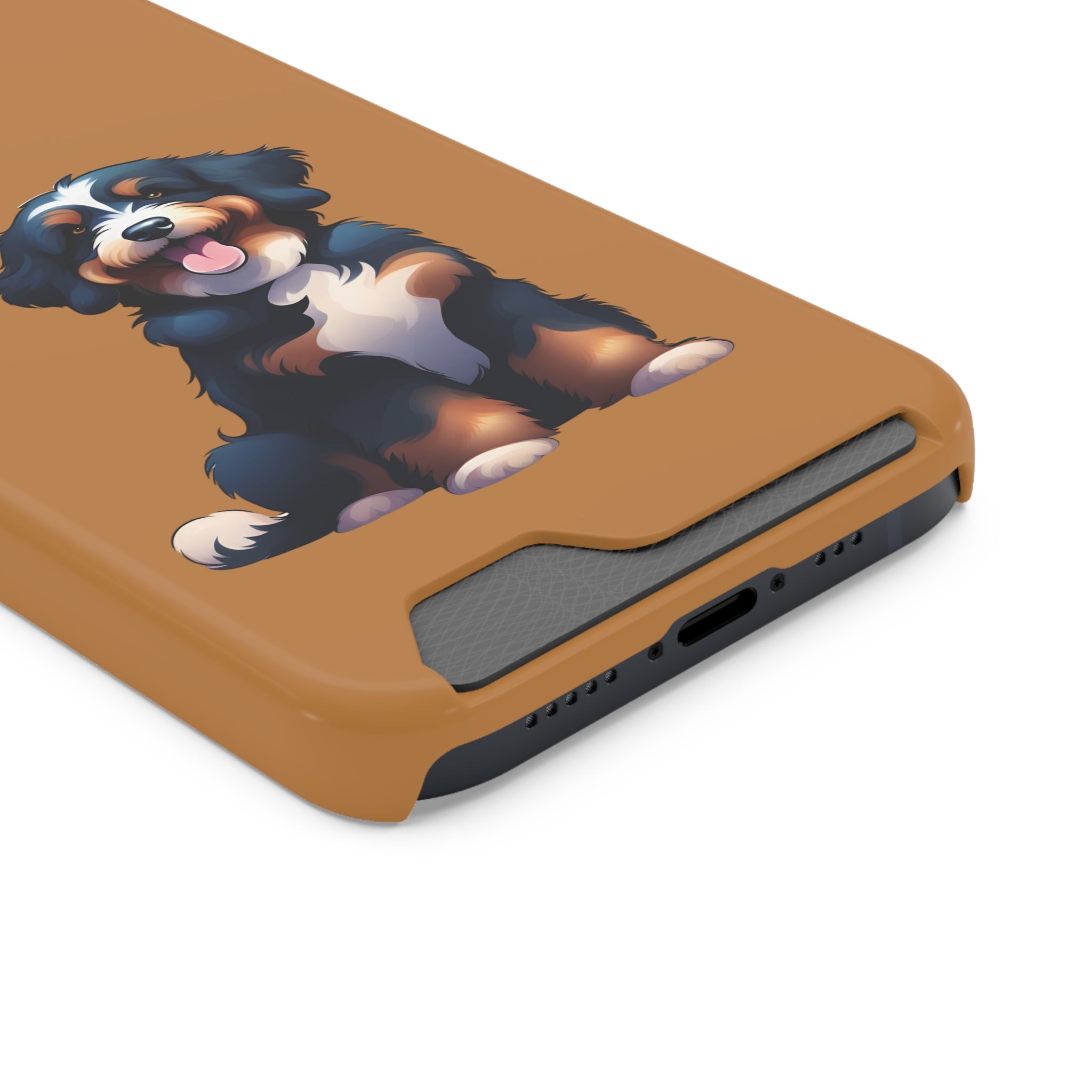 Bernie doodle Phone Case with Card Holder