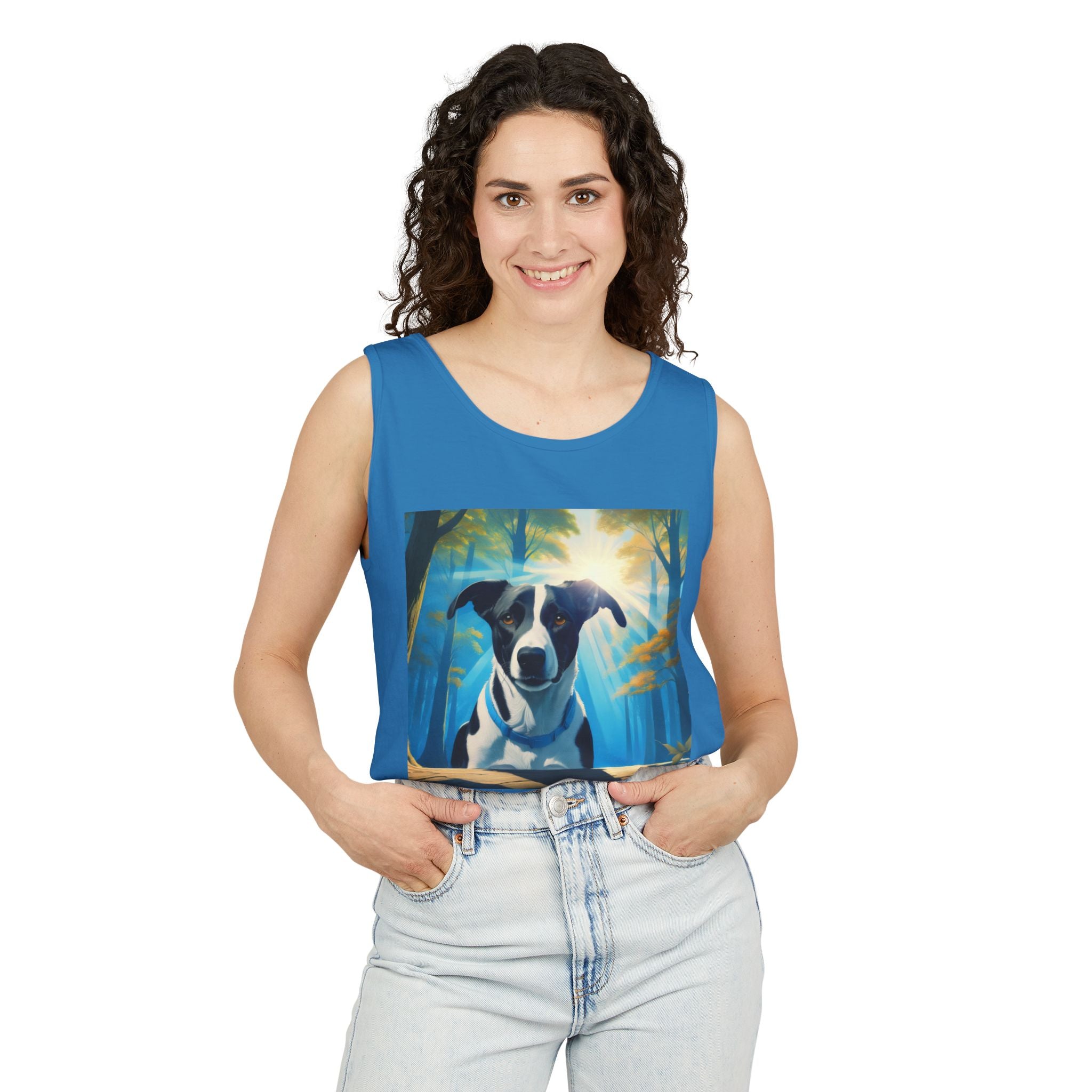 Coonhound Forest Unisex Tank Top