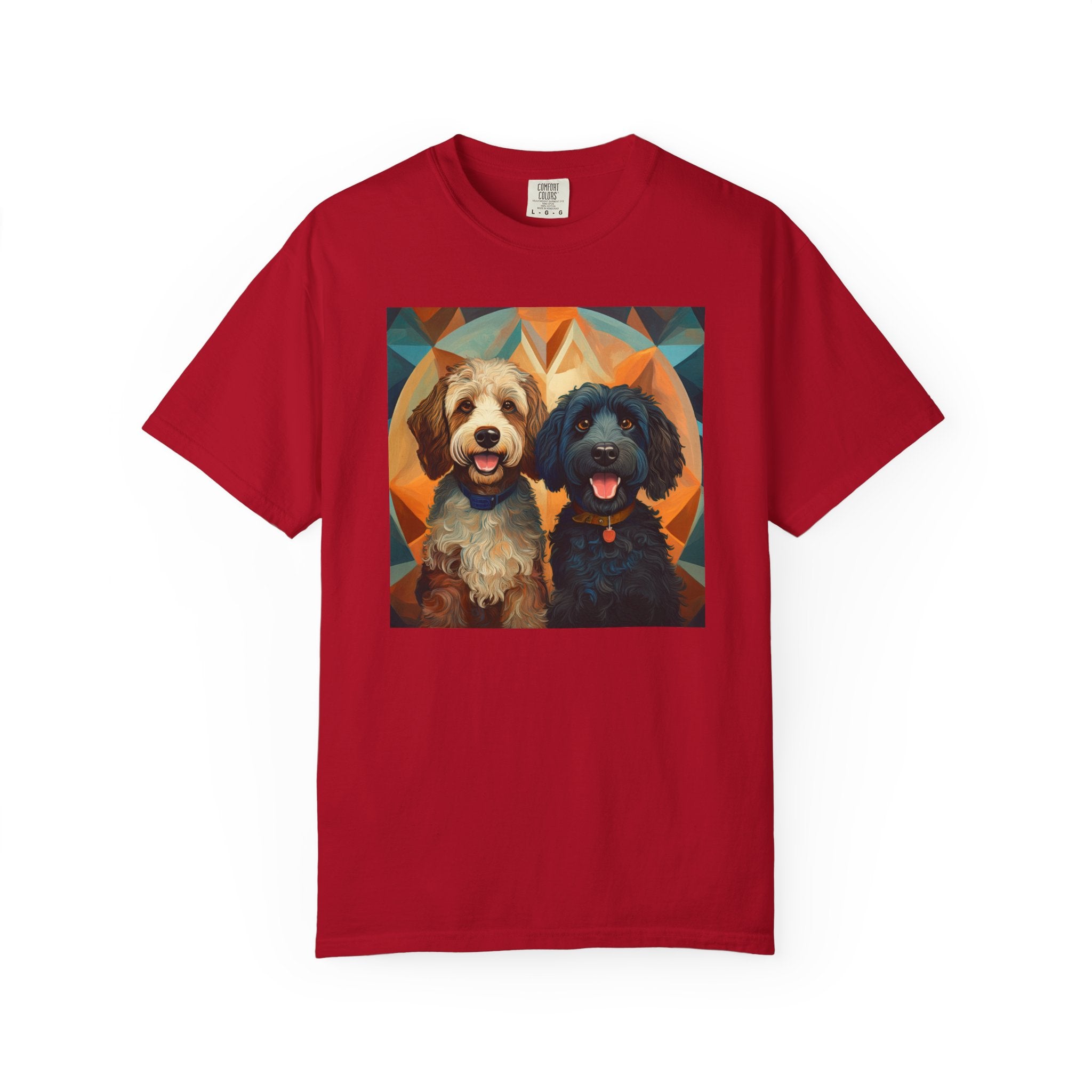 Doodles, Black & Tan Unisex Garment-Dyed T-shirt