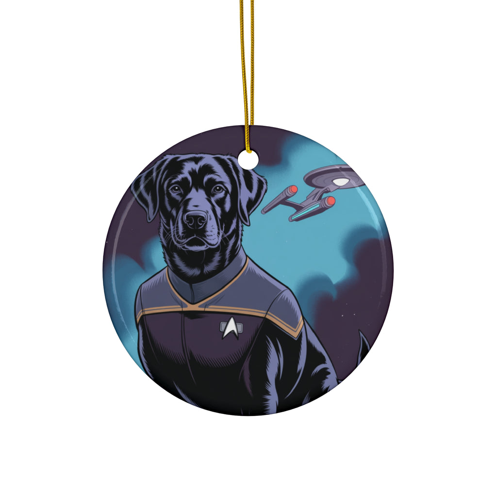 Dog-Fleet Ceramic Ornament