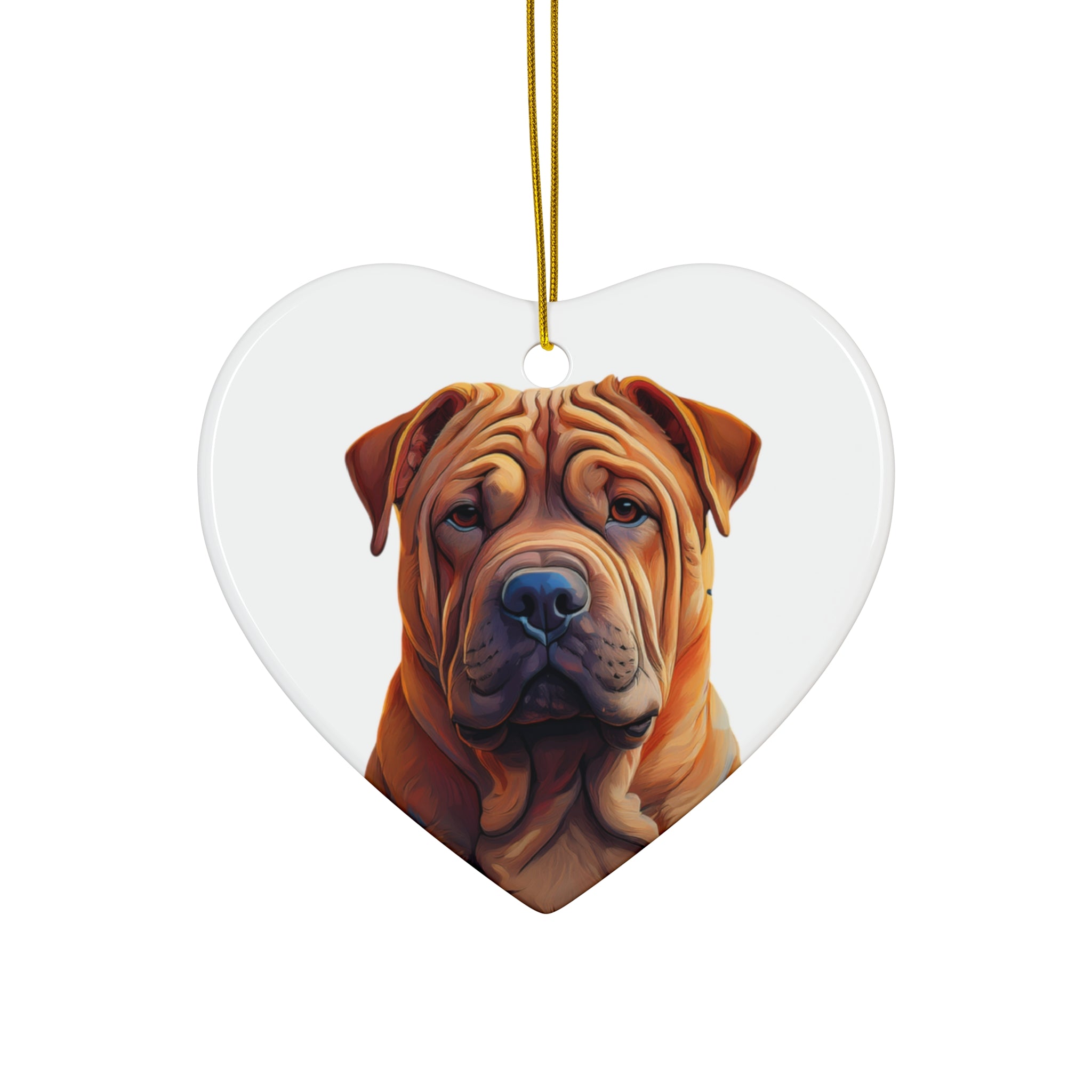 Shar Pei Ceramic Ornament