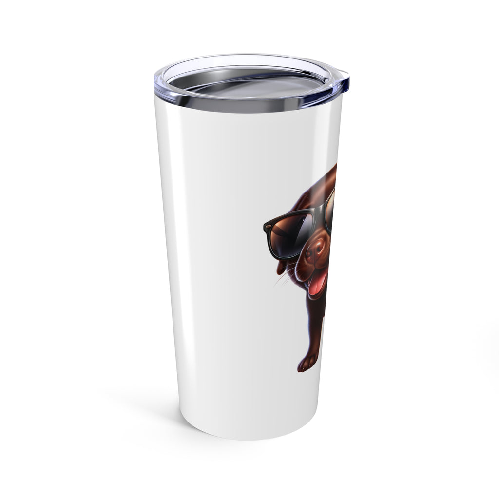 Chocolate Lab w/ Sunglasses Tumbler 20oz