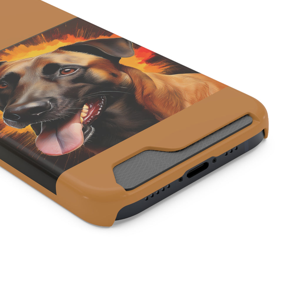 Belgian Malinois Shepherd Phone Case with Card Holder