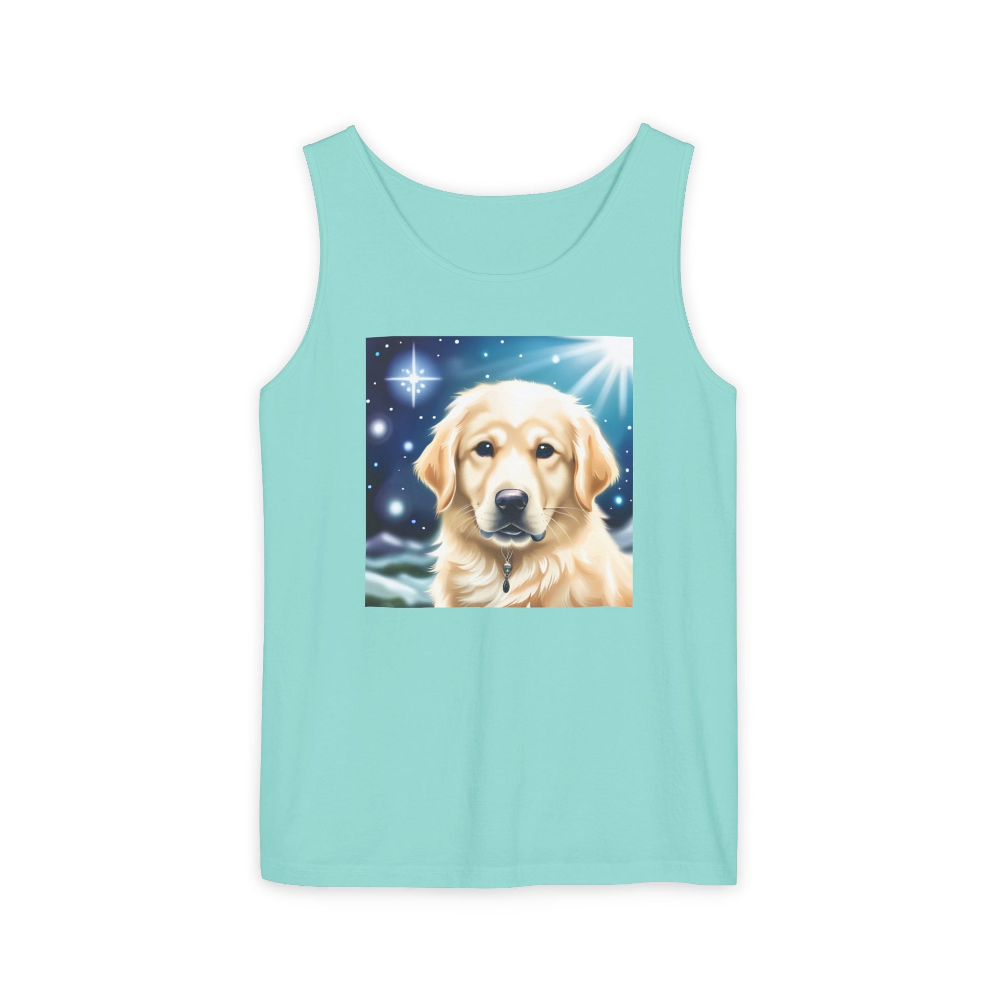Golden Retriever Stary Night Unisex Tank Top