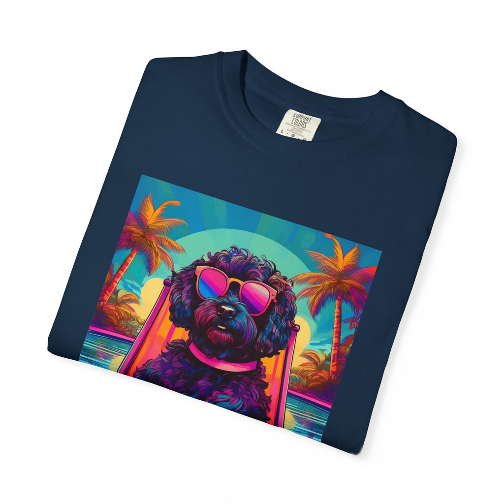 Doodle Poolside Unisex Garment-Dyed T-shirt