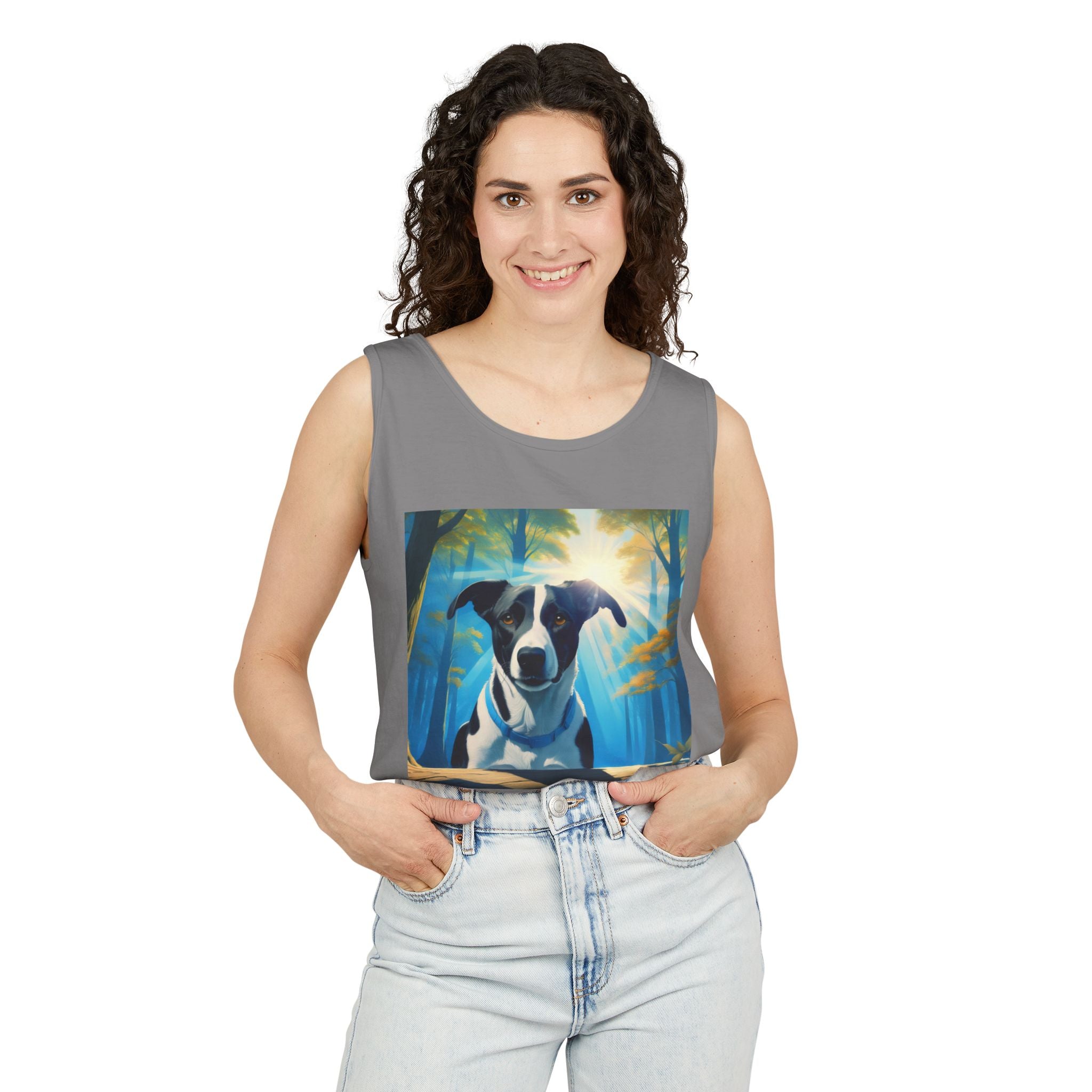 Coonhound Forest Unisex Tank Top