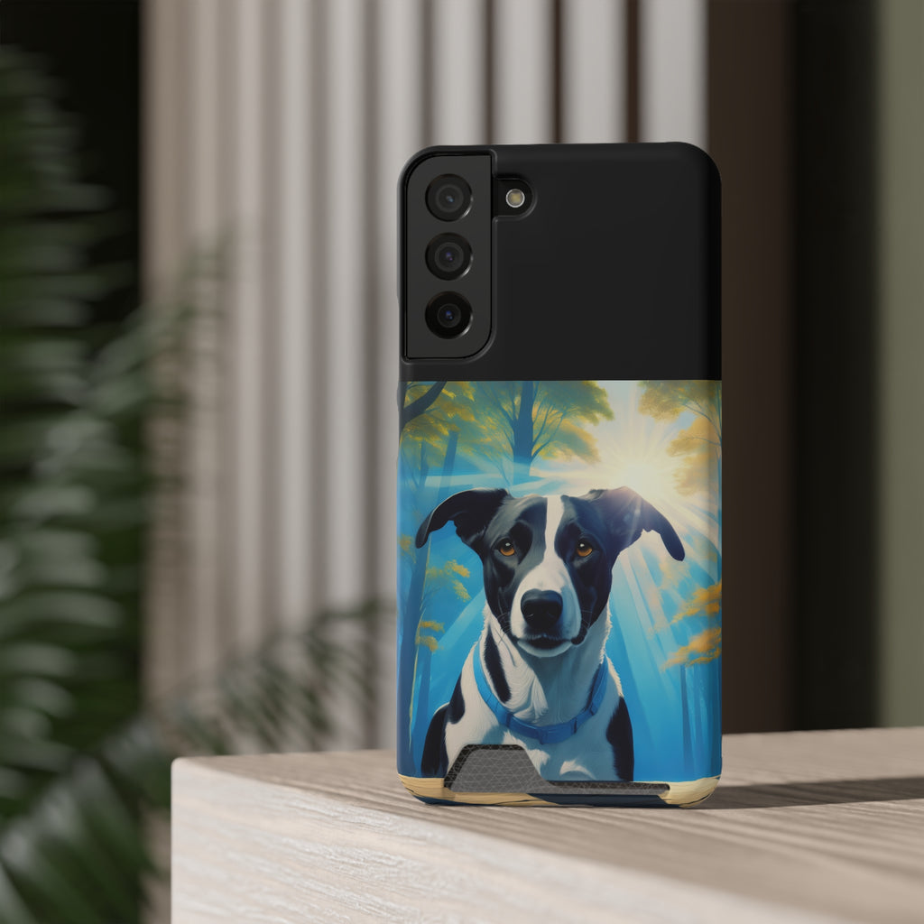 Coonhound Forest Phone Case with Card Holder