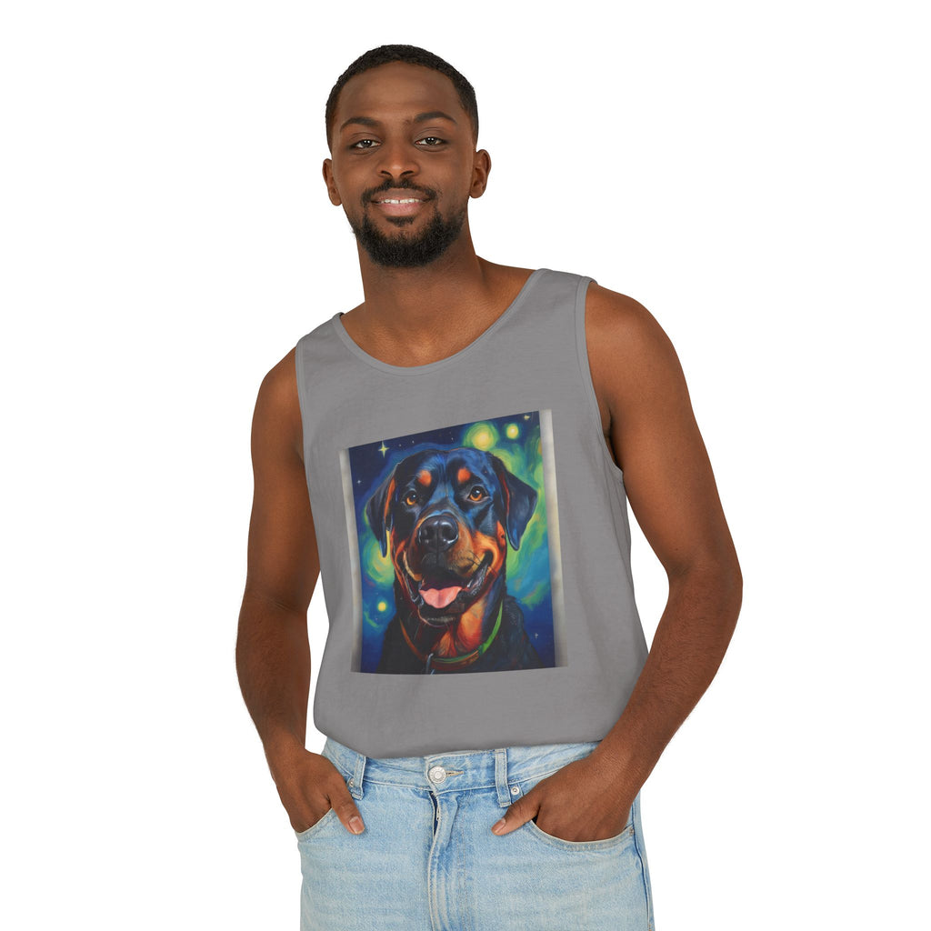 Rottweiler Stary Night Unisex Tank Top