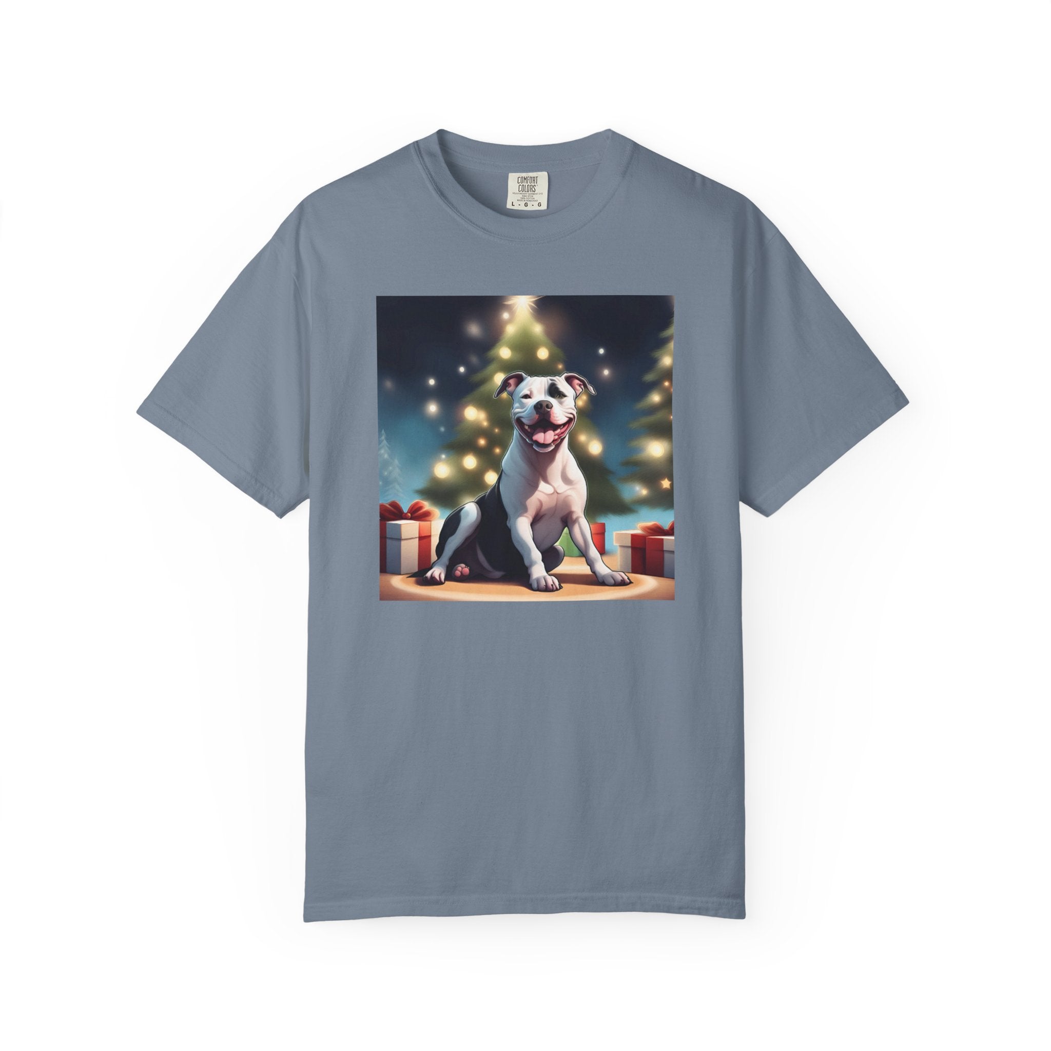 Pit Bull Holiday Unisex Garment-Dyed T-shirt