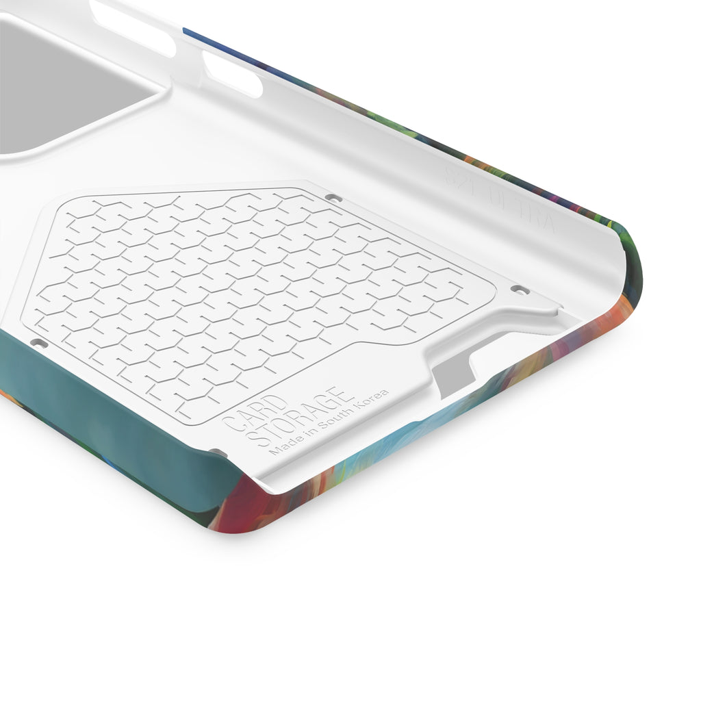 Boxer Rainbow Sky Phone Case with Card Holder