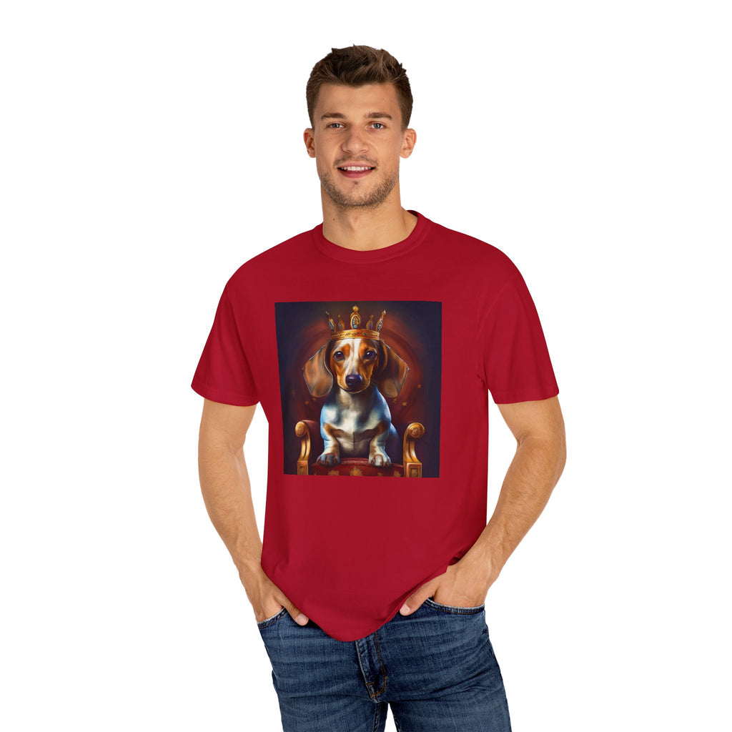 Dachshund Royal Unisex Garment-Dyed T-shirt