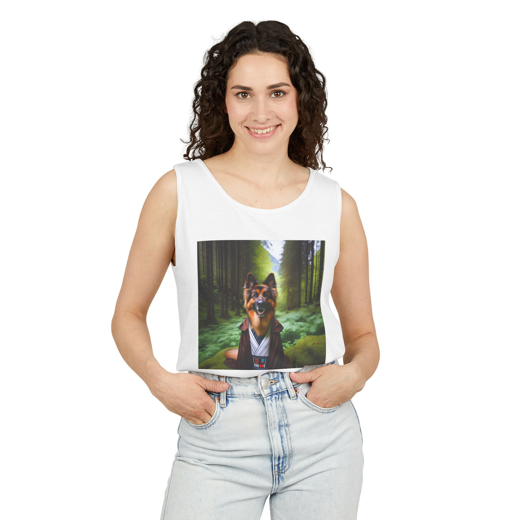 German Shepherd Forest Knight Unisex Tank Top