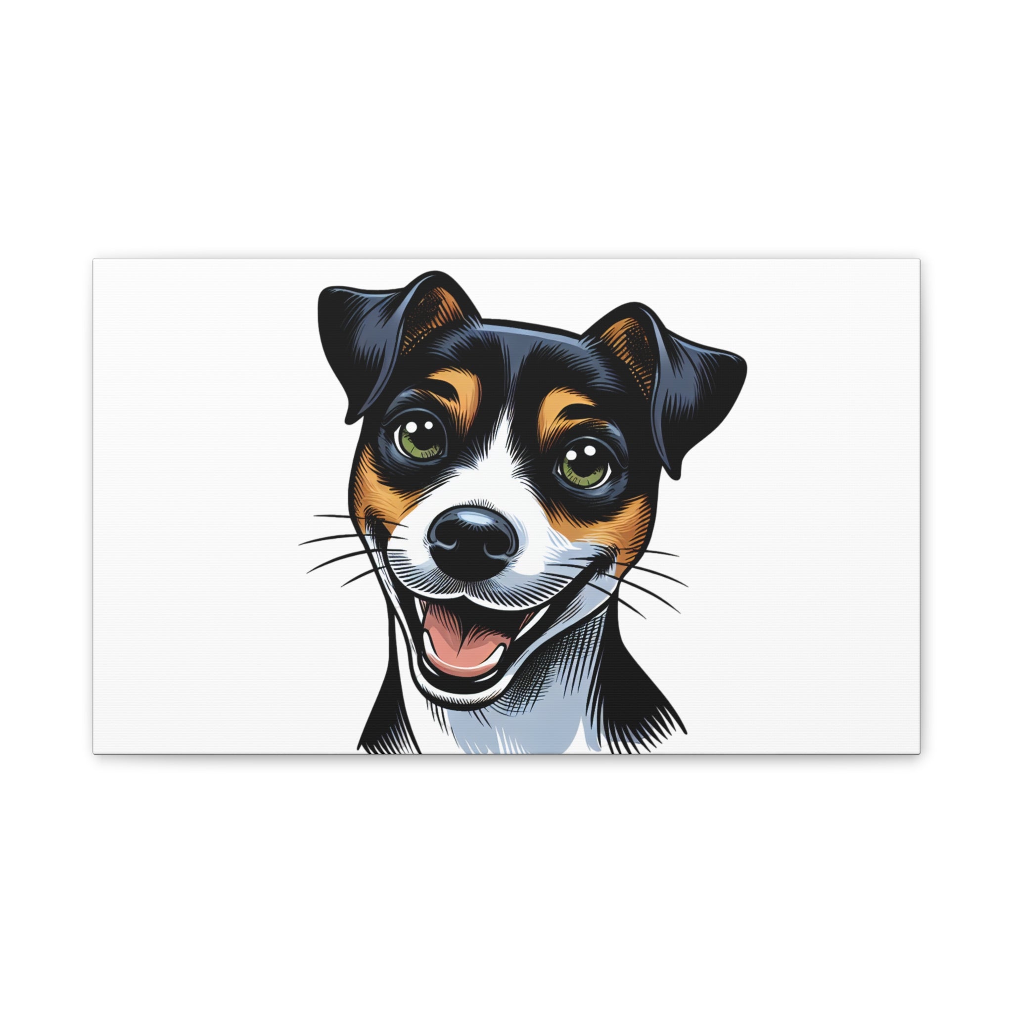 Jack Russel Canvas Stretched, 0.75"