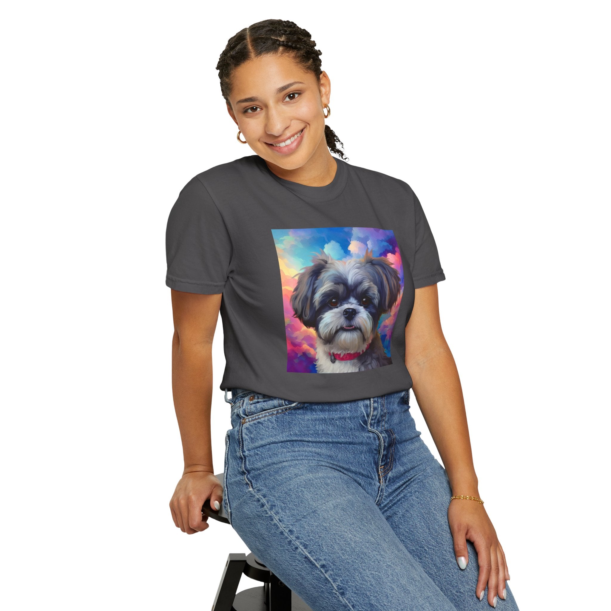 Shih Tzu Unisex Garment-Dyed T-shirt