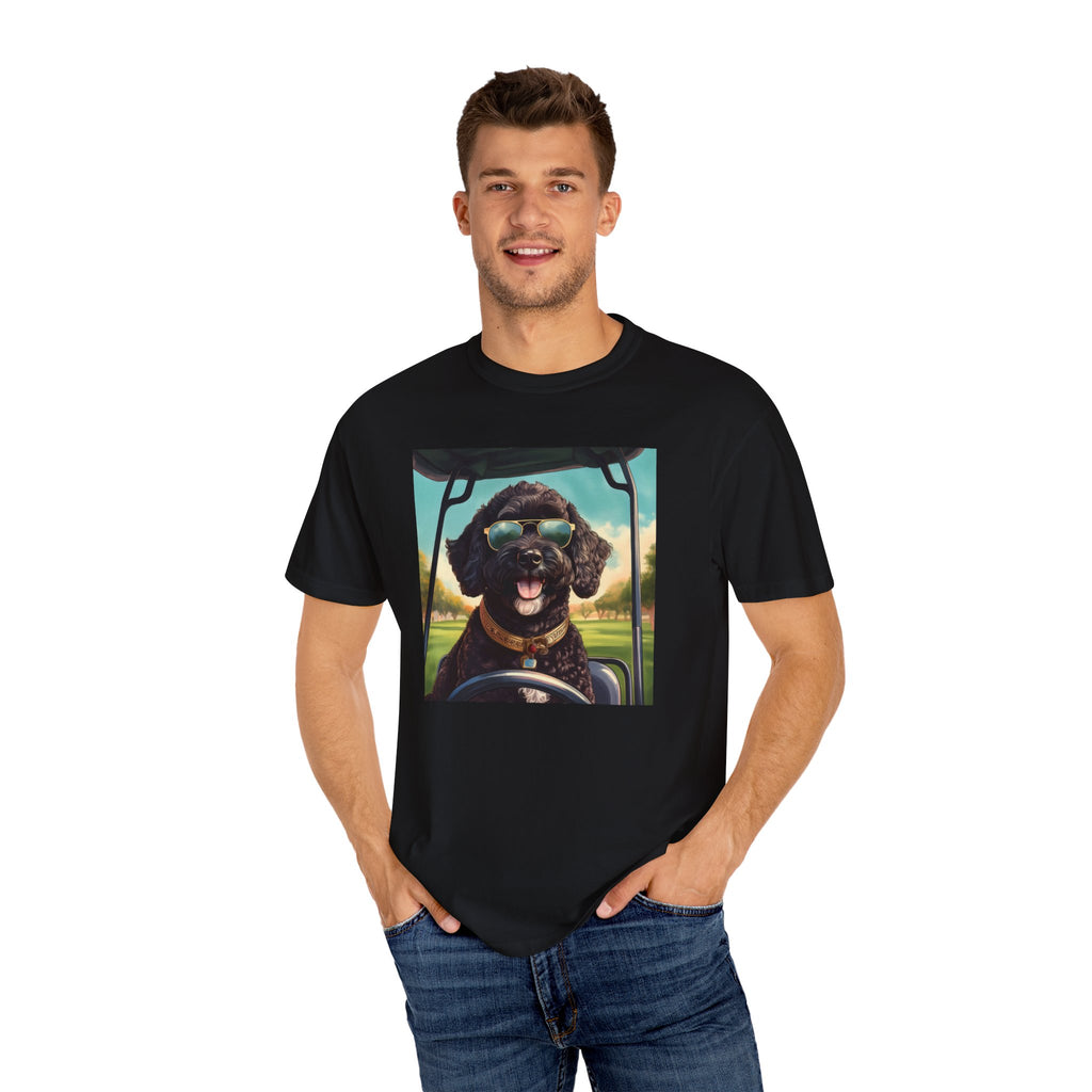 Doodle Golf Cart Unisex Garment-Dyed T-shirt