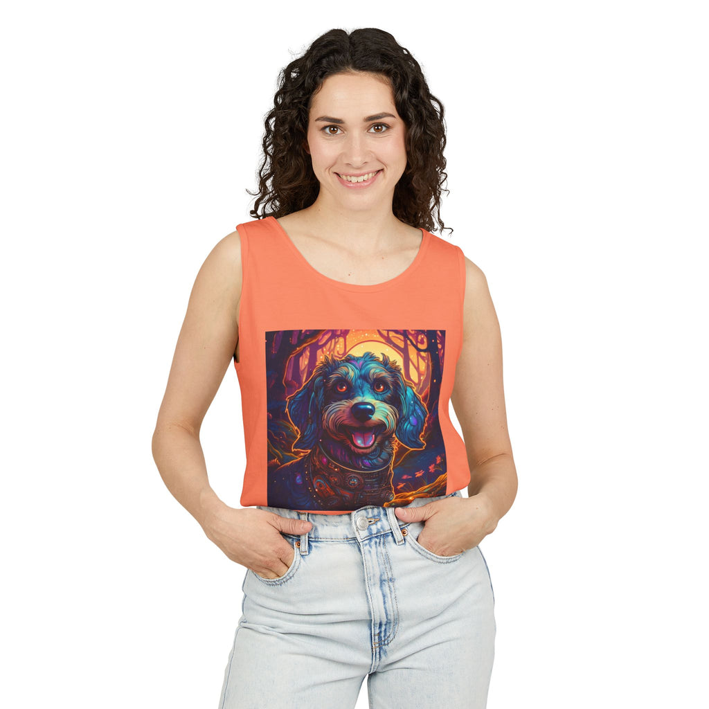 Steampunk Dachshund Unisex Tank Top