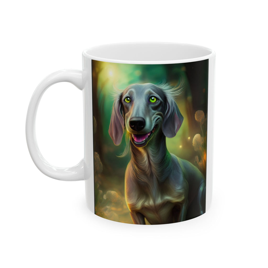Silver Grey Dachshund Mug, (11oz, 15oz)