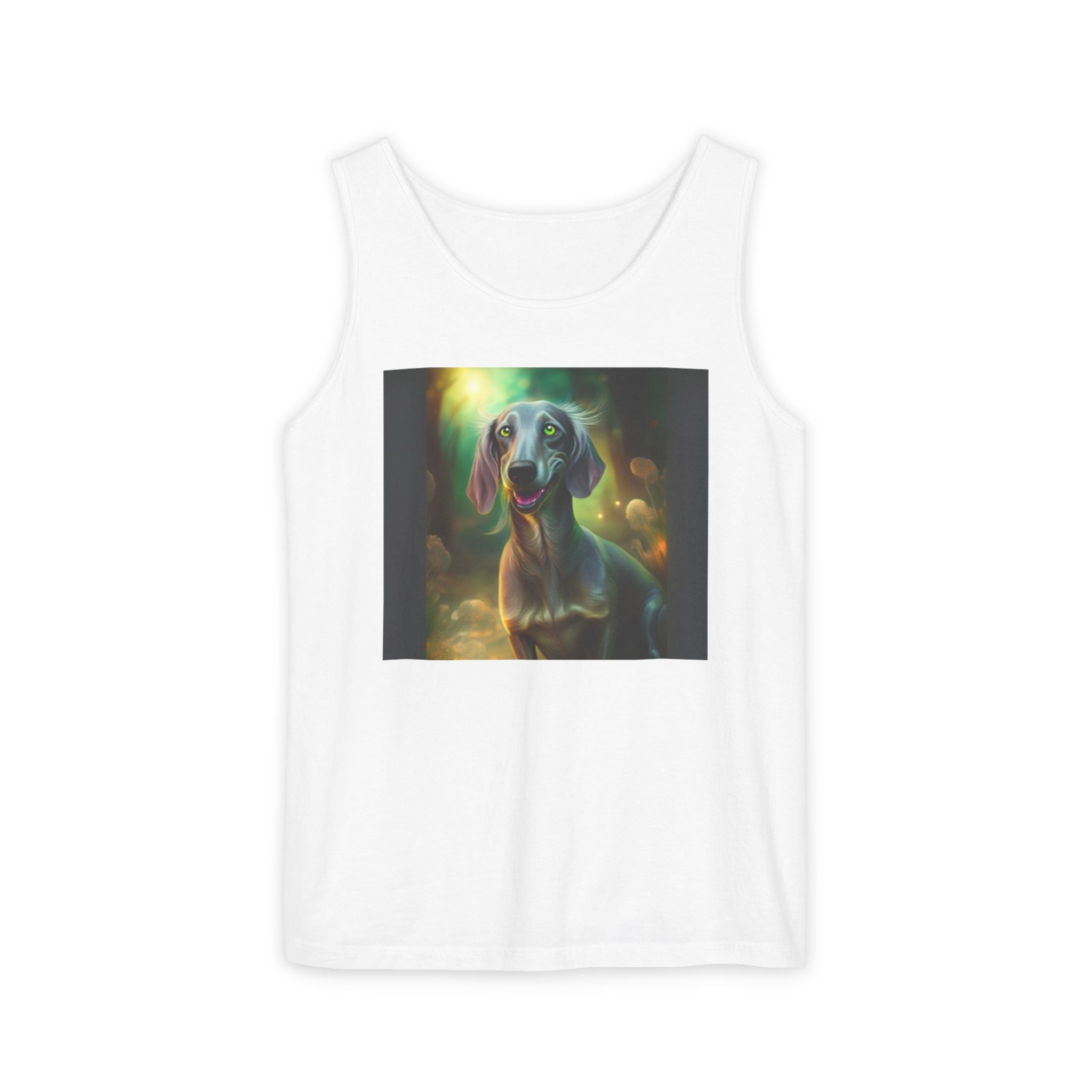 Silver Grey Dachshund Unisex Tank Top