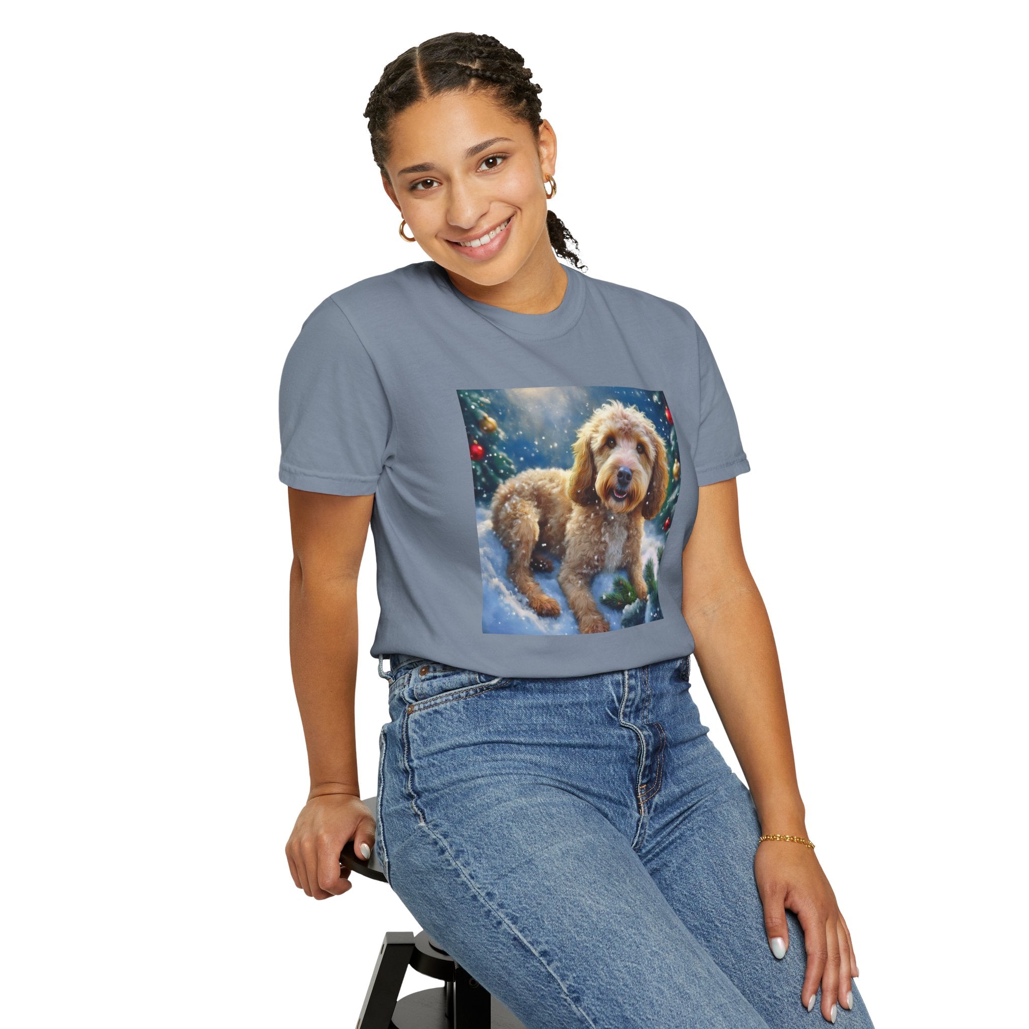 Doodle Holiday Unisex Garment-Dyed T-shirt