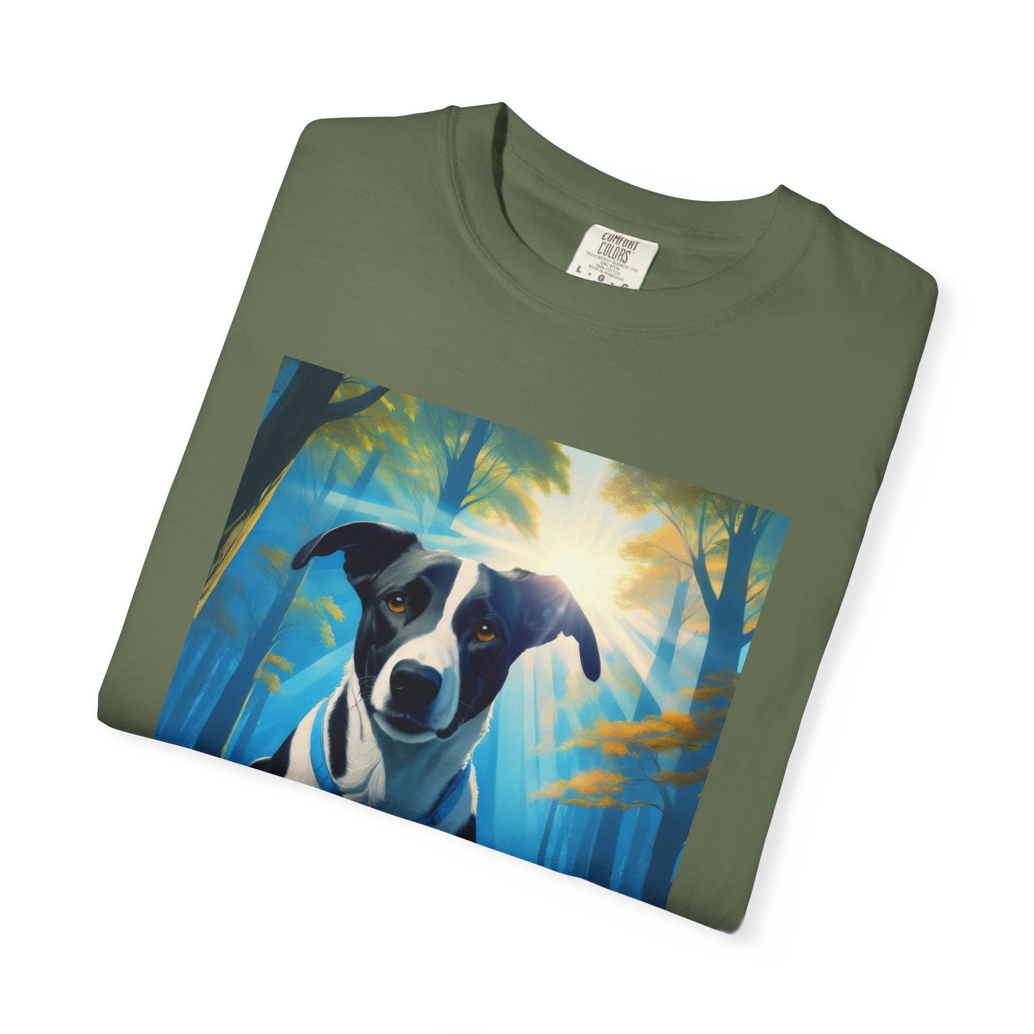 Coonhound Forest Unisex Garment-Dyed T-shirt
