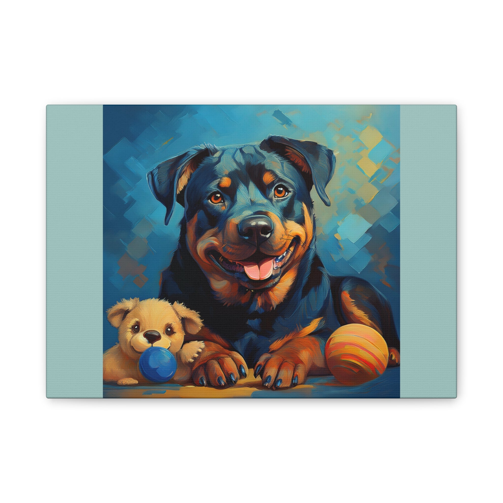 Rottweiler Canvas Painting