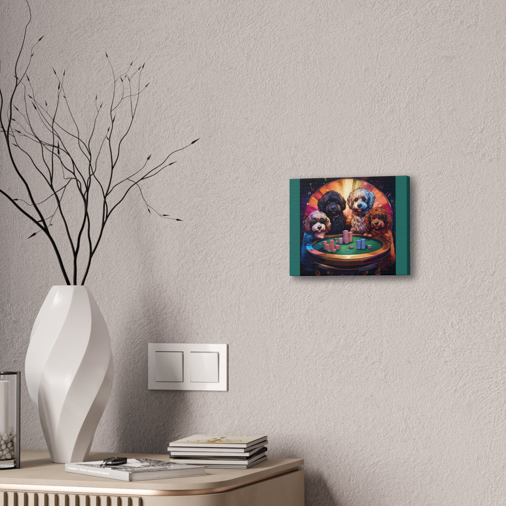 Doodle Poker Game Canvas Painting