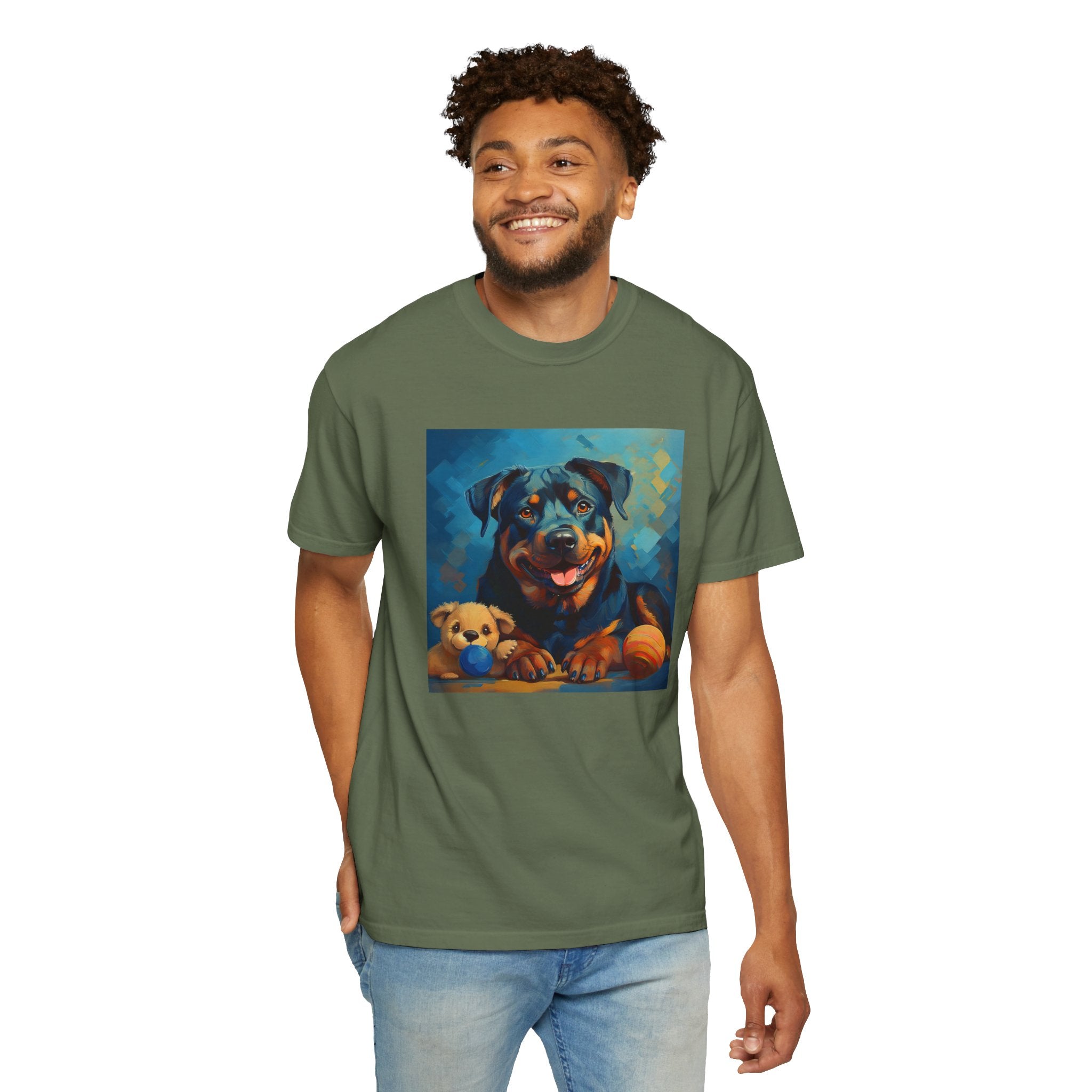 Rottweiler Unisex Garment-Dyed T-shirt