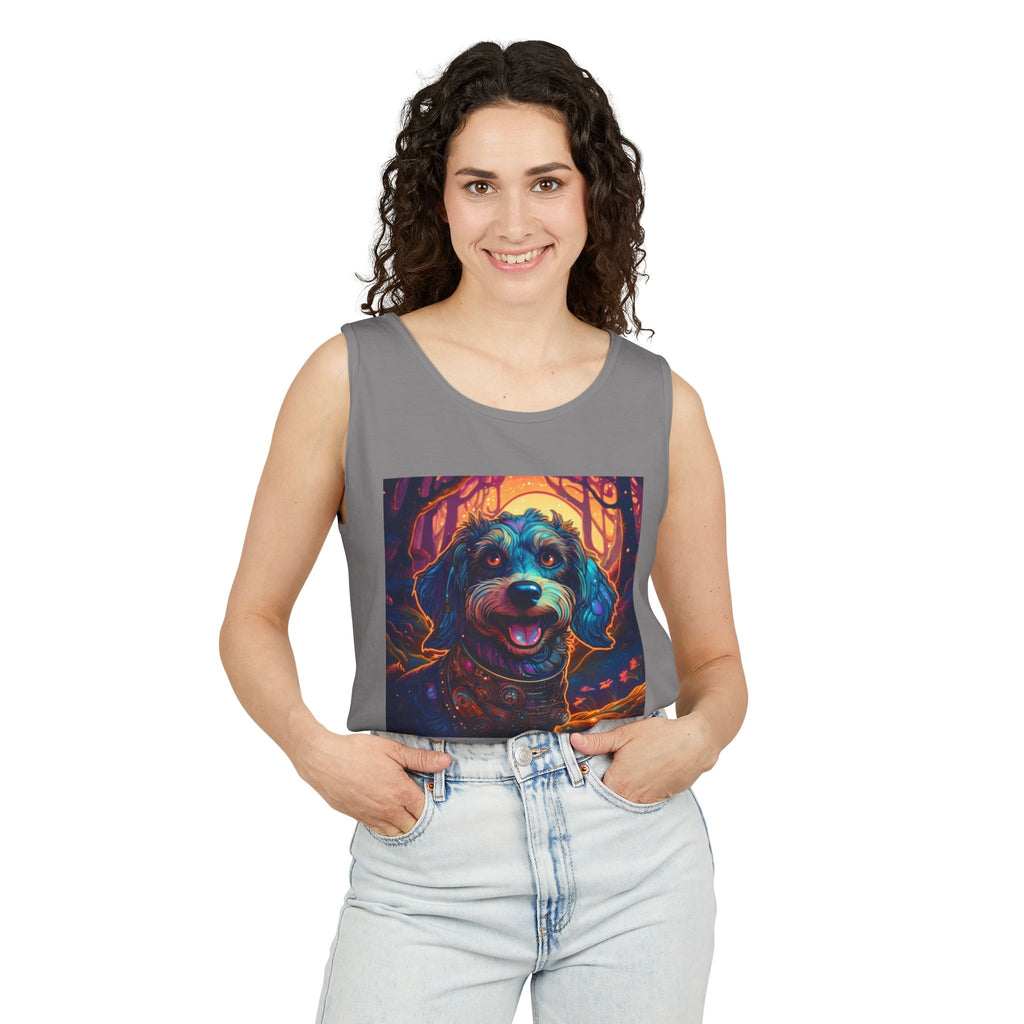 Steampunk Dachshund Unisex Tank Top