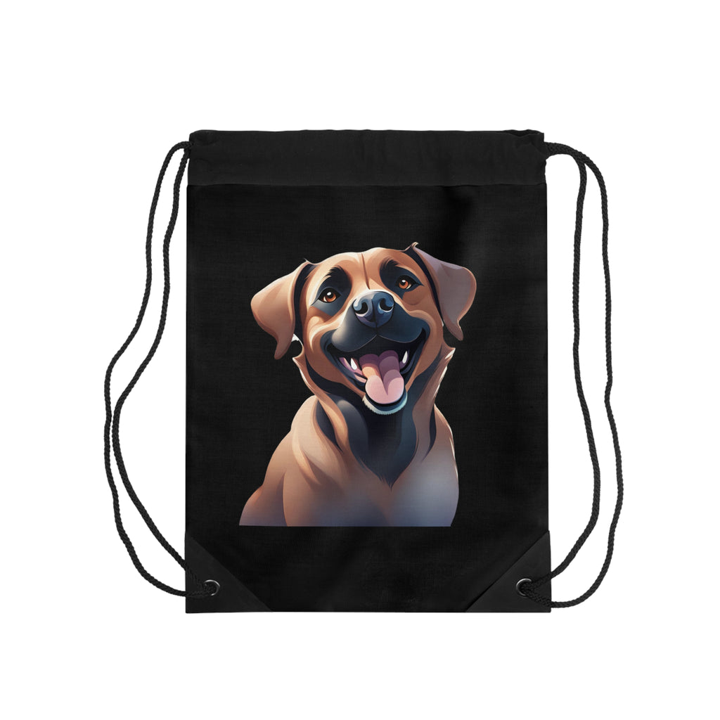Black Mouth Cur Drawstring Bag