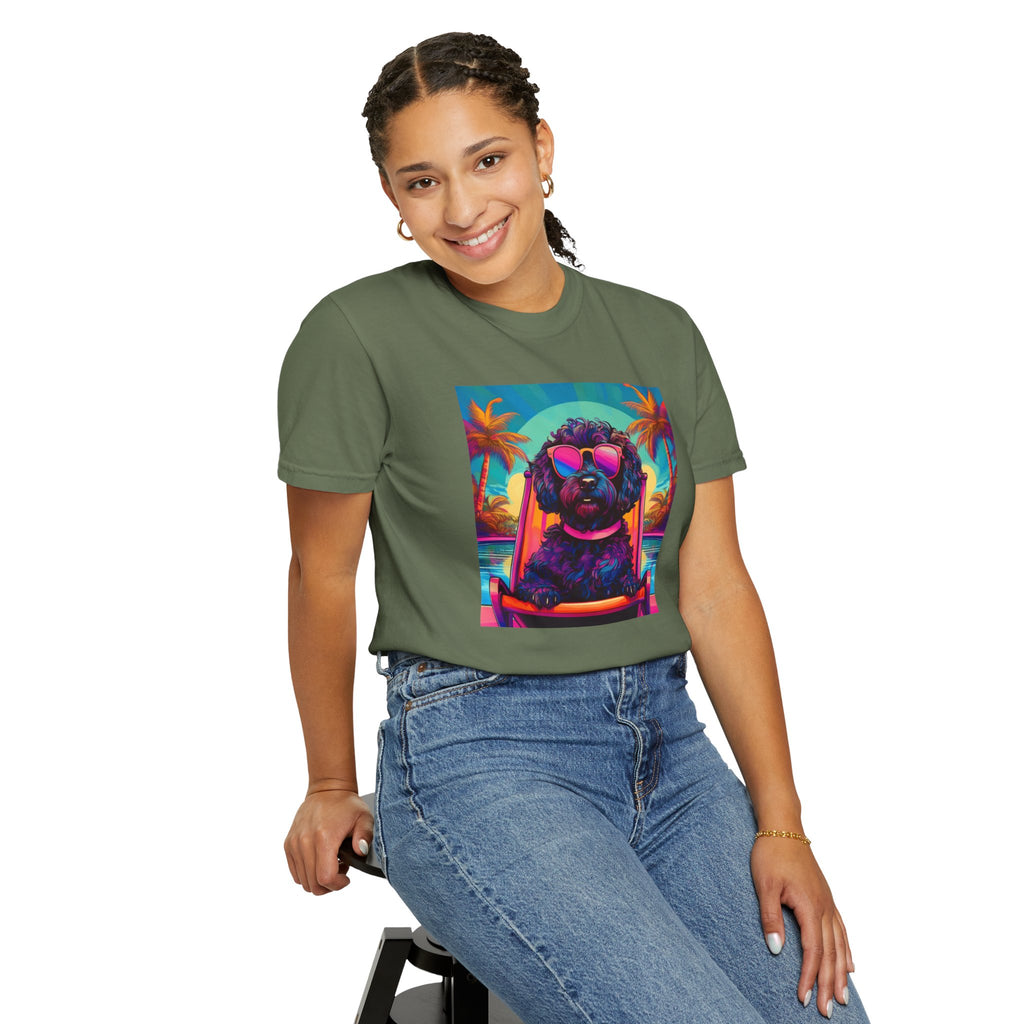 Doodle Poolside Unisex Garment-Dyed T-shirt