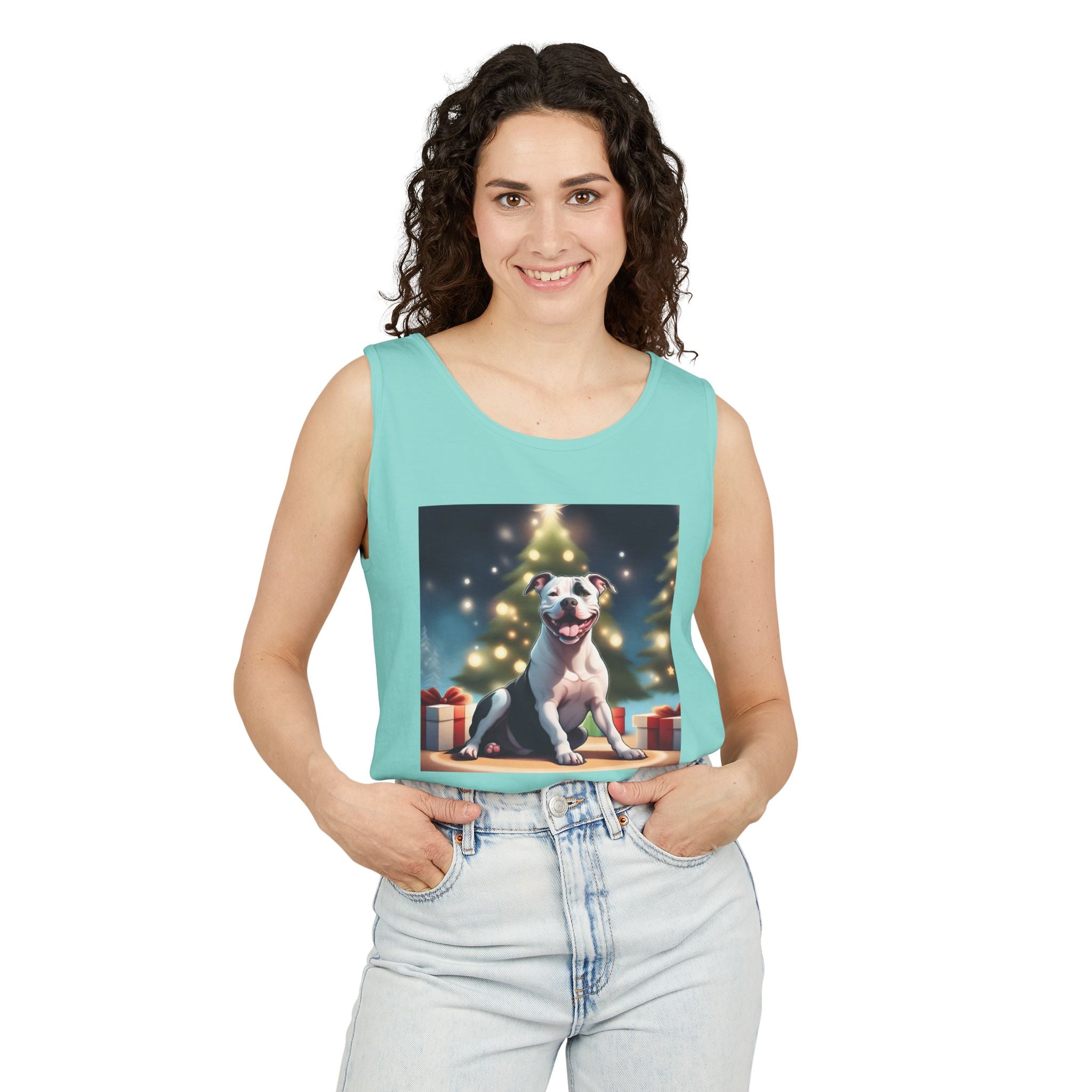 Pit Bull Holiday Unisex Tank Top