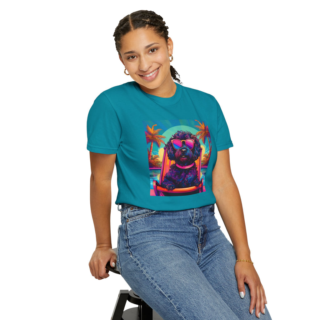 Doodle Poolside Unisex Garment-Dyed T-shirt
