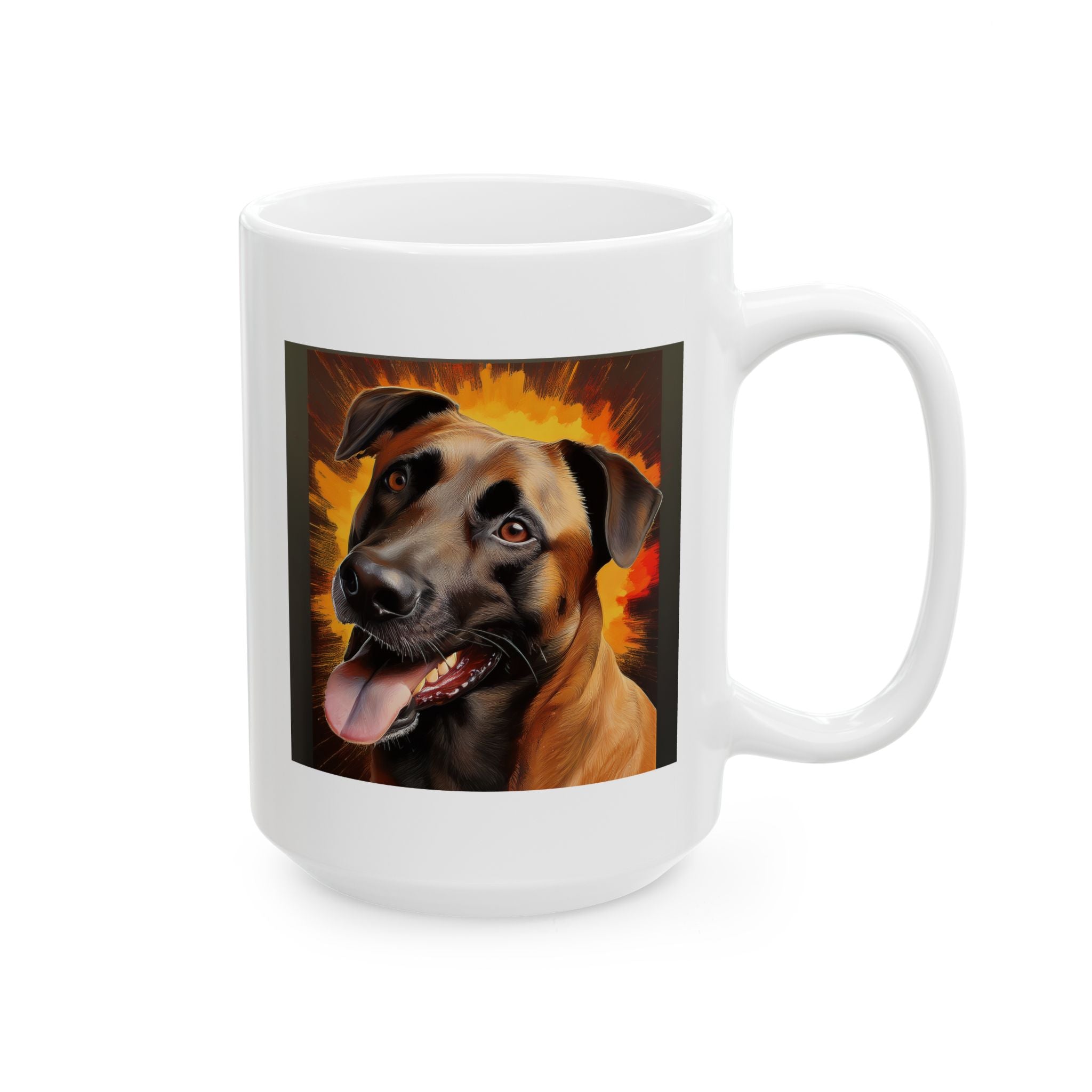 Belgian Malinois Shepherd Ceramic Mug, (11oz, 15oz)