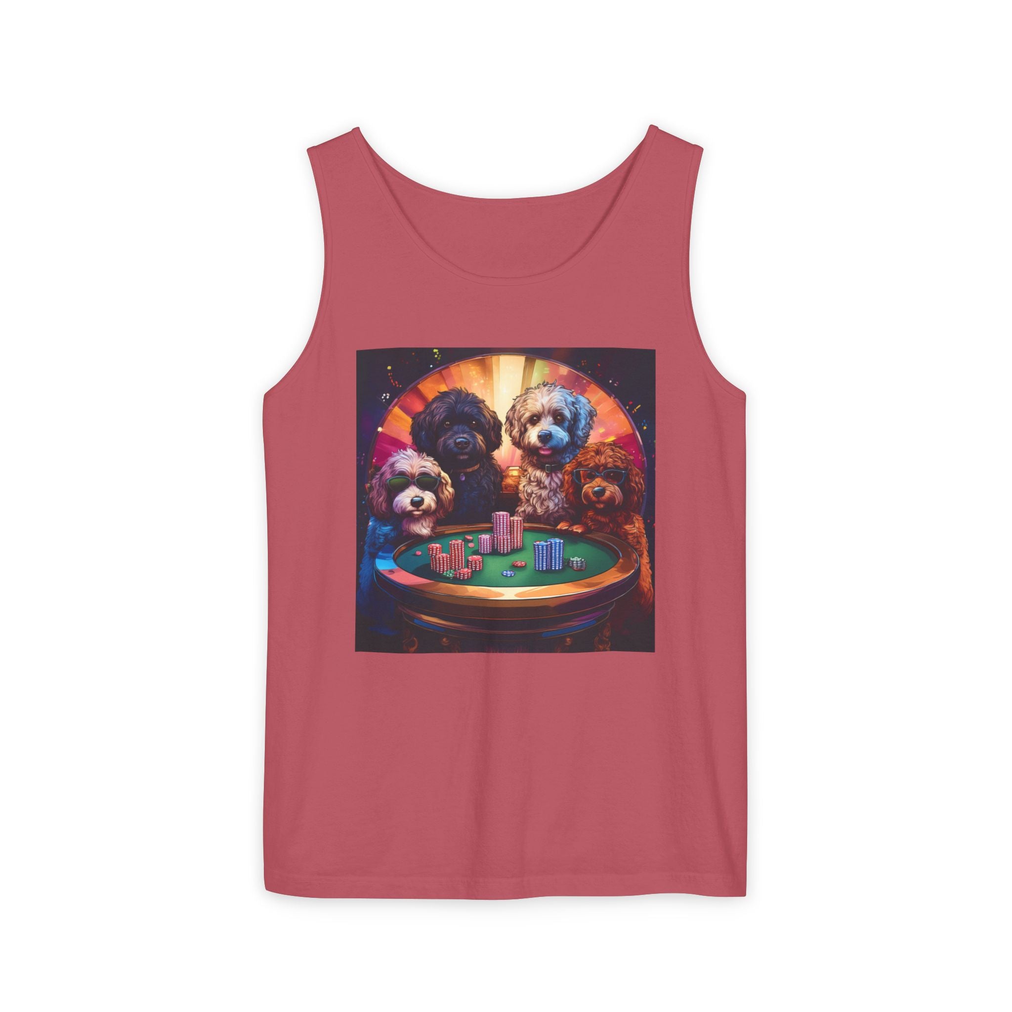 Doodle Poker Game Tank Top