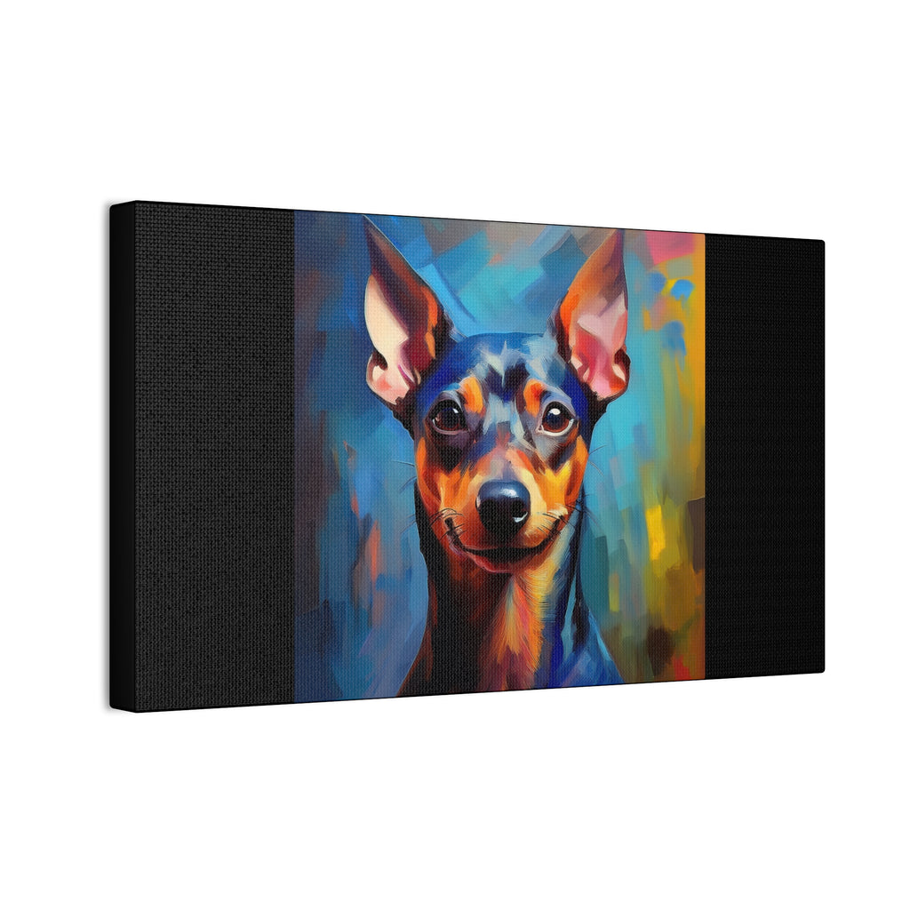 Miniature Pinscher Canvas Stretched, 0.75"