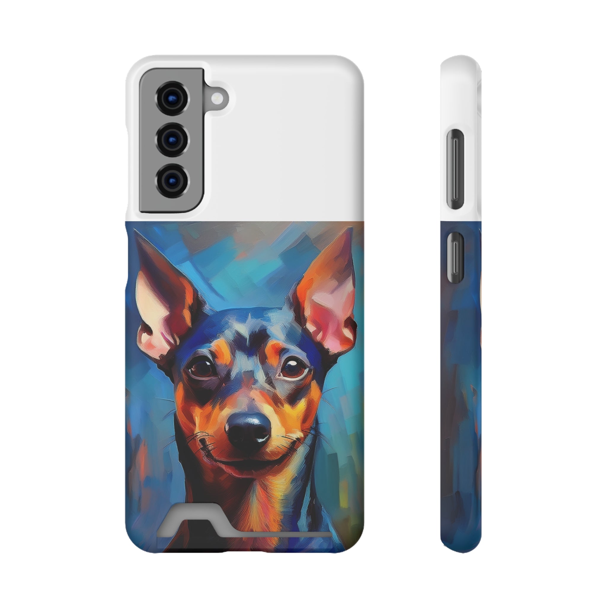 Miniature Pincher Phone Case with Card Holder