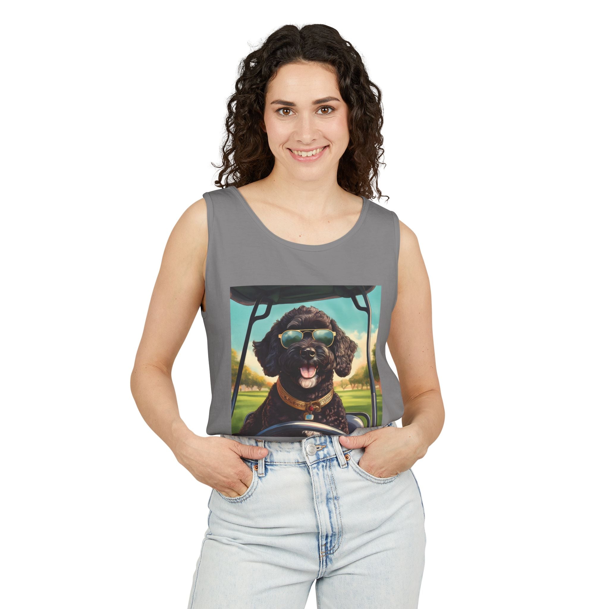 Doodle Golf Cart Tank Top