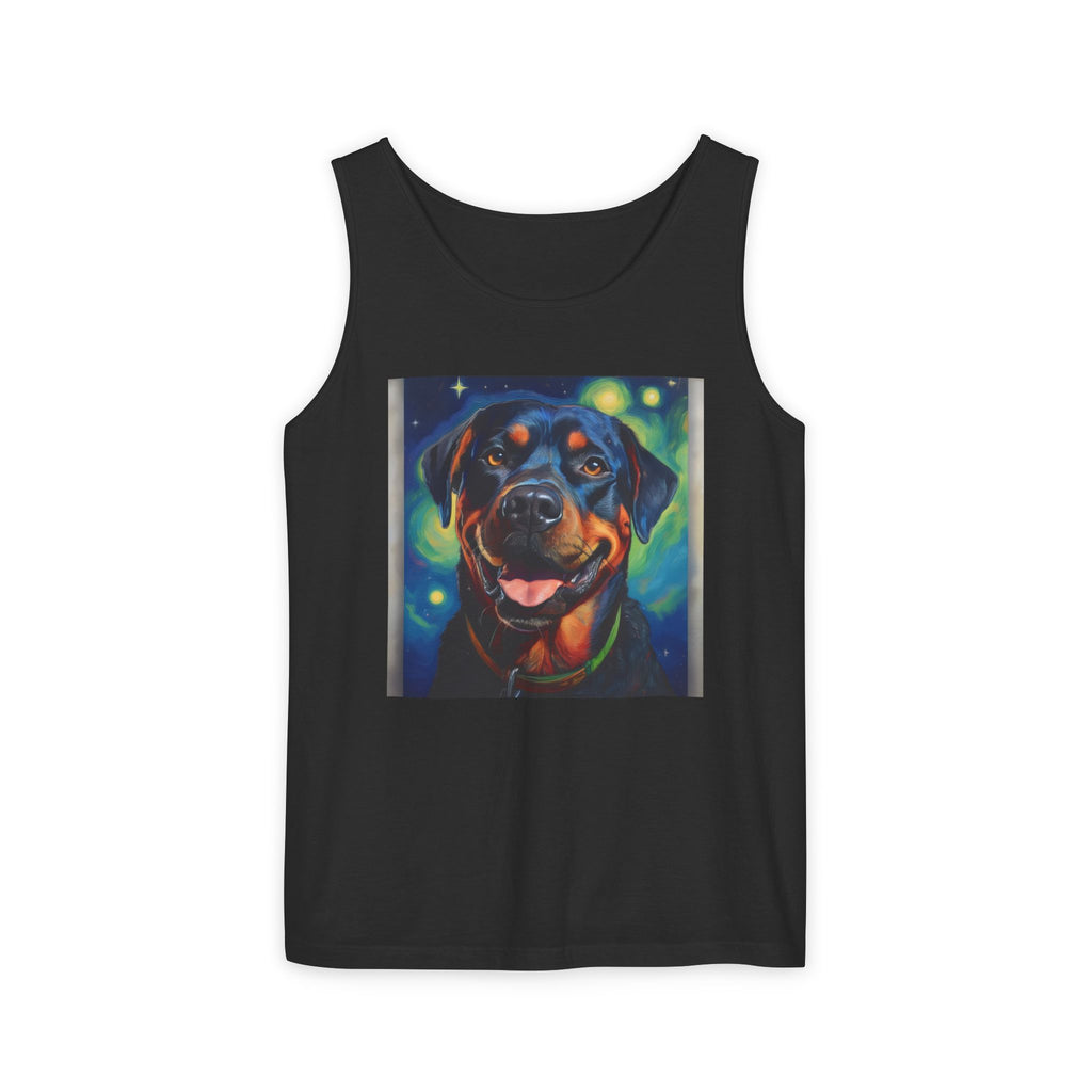 Rottweiler Stary Night Unisex Tank Top