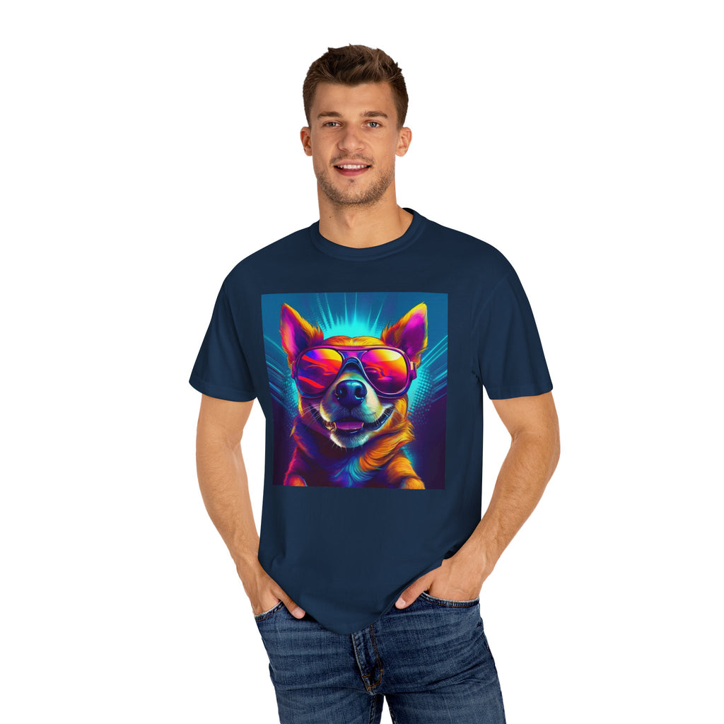 Chihuahua Cool Sunglasses Unisex Garment-Dyed T-shirt