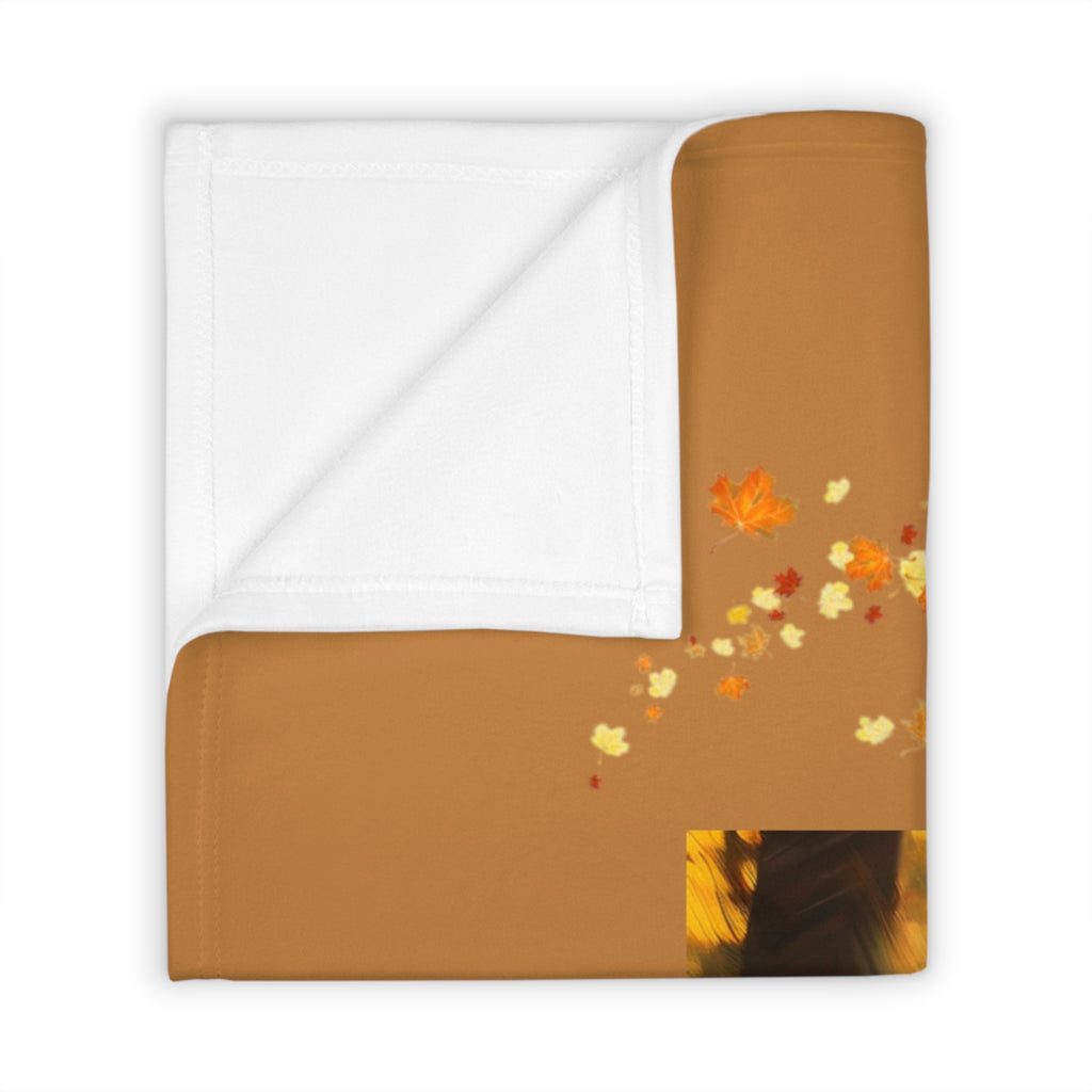 Pit Bull Brindle Autumn Throw Blanket