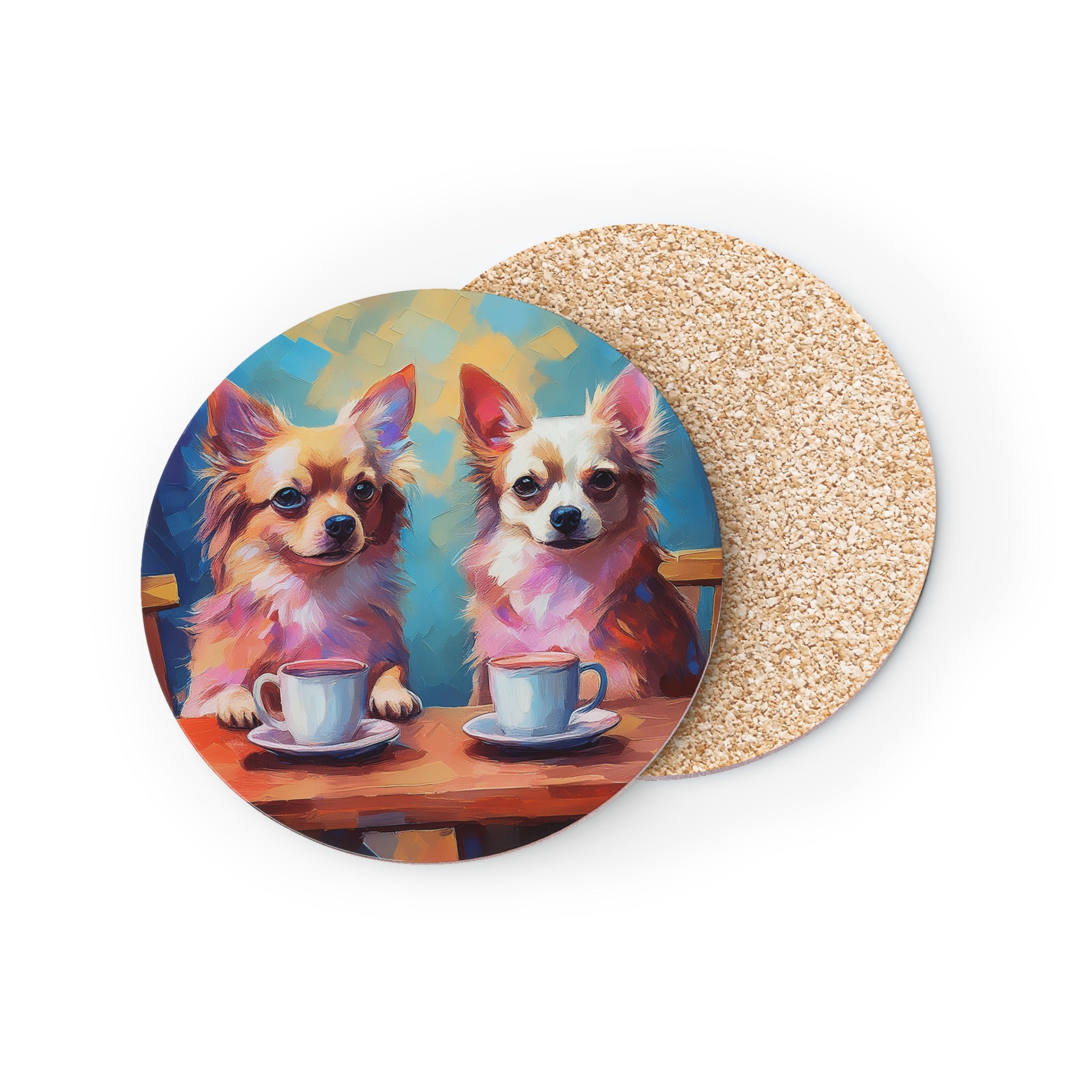Cafe con Chihuahua Coasters