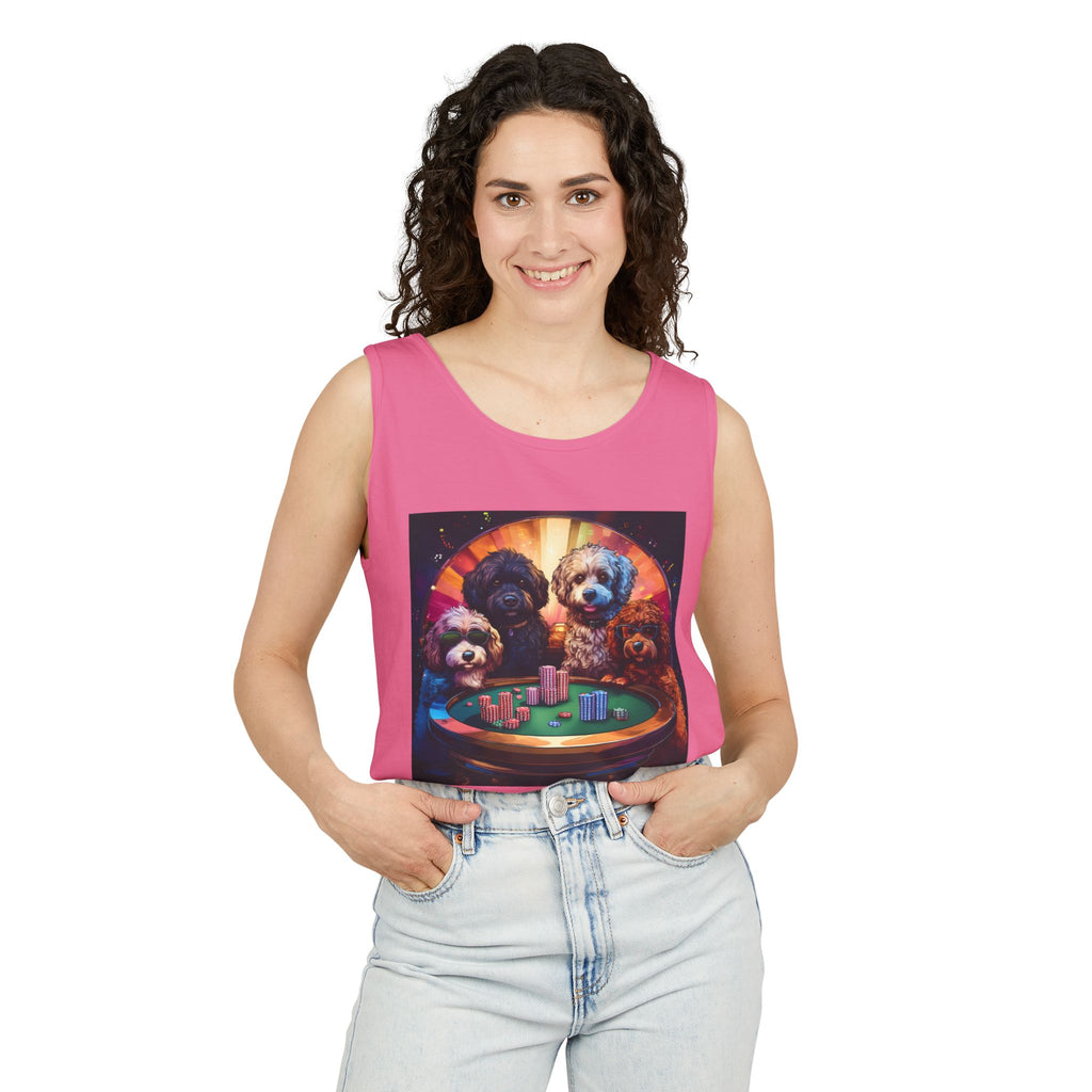 Doodle Poker Game Tank Top